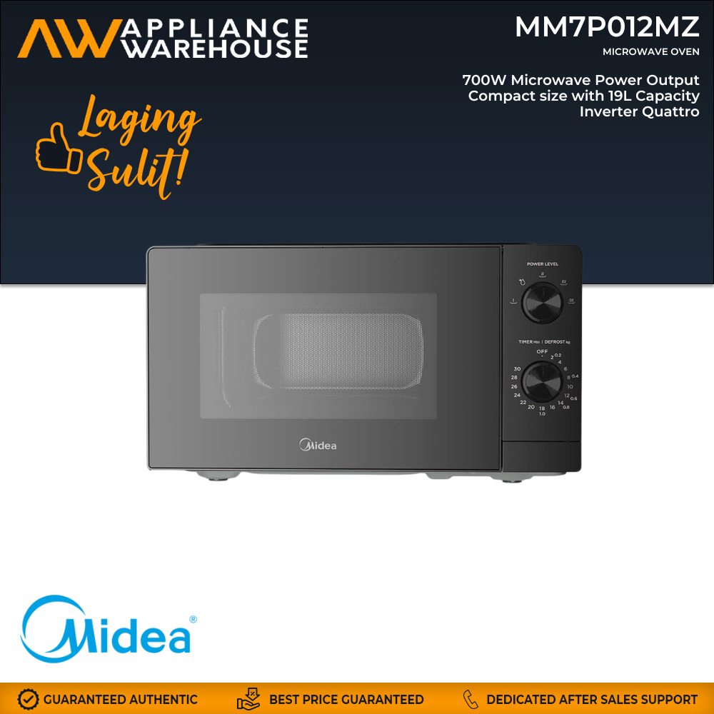 Midea MM7P012MZ 20L Inverter Quattro Series Mechanical Microwave Oven (Black)