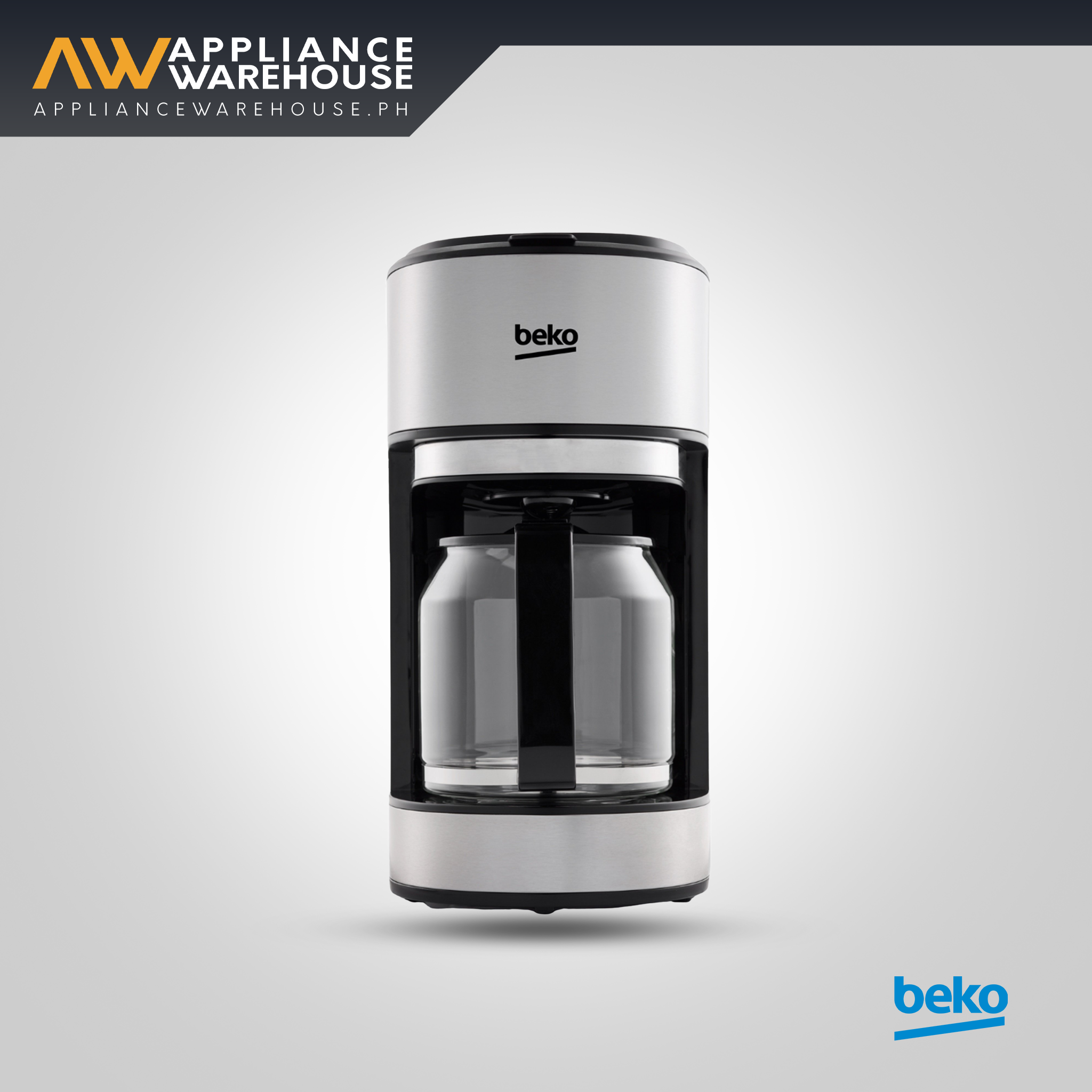 Beko Coffee Maker 10-cup Glass Carafe 1000W CFM6350I