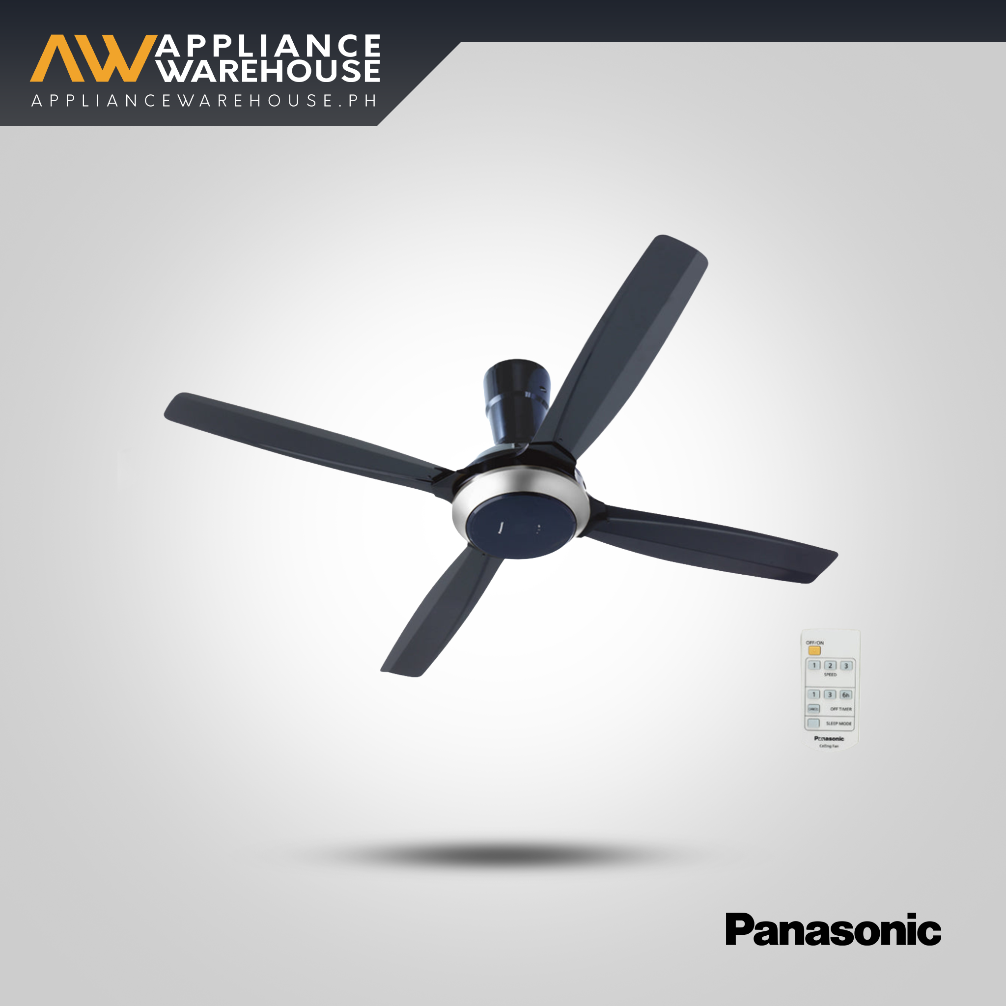 Panasonic 56-Inch 4-Blade Ceiling Fan with Remote