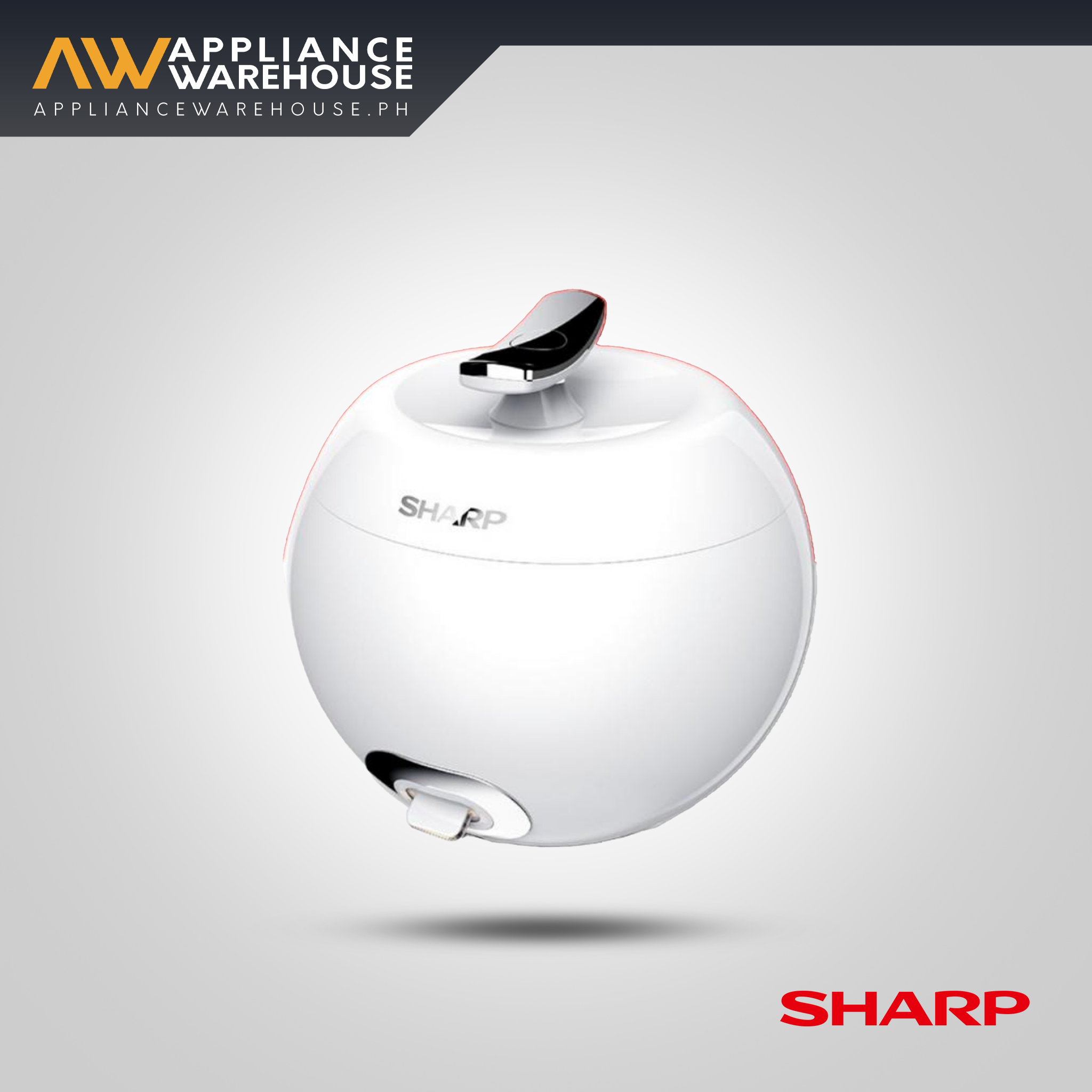 Sharp Apple Shape Rice Cooker KS-P8MF 0.7 Liters (4 Cups)