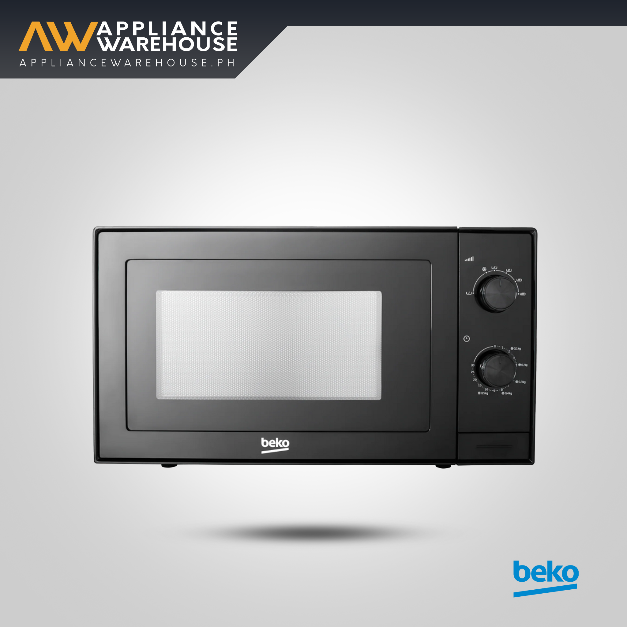 Beko 20L Mechanical Microwave Oven – 5 Power Levels (Black)