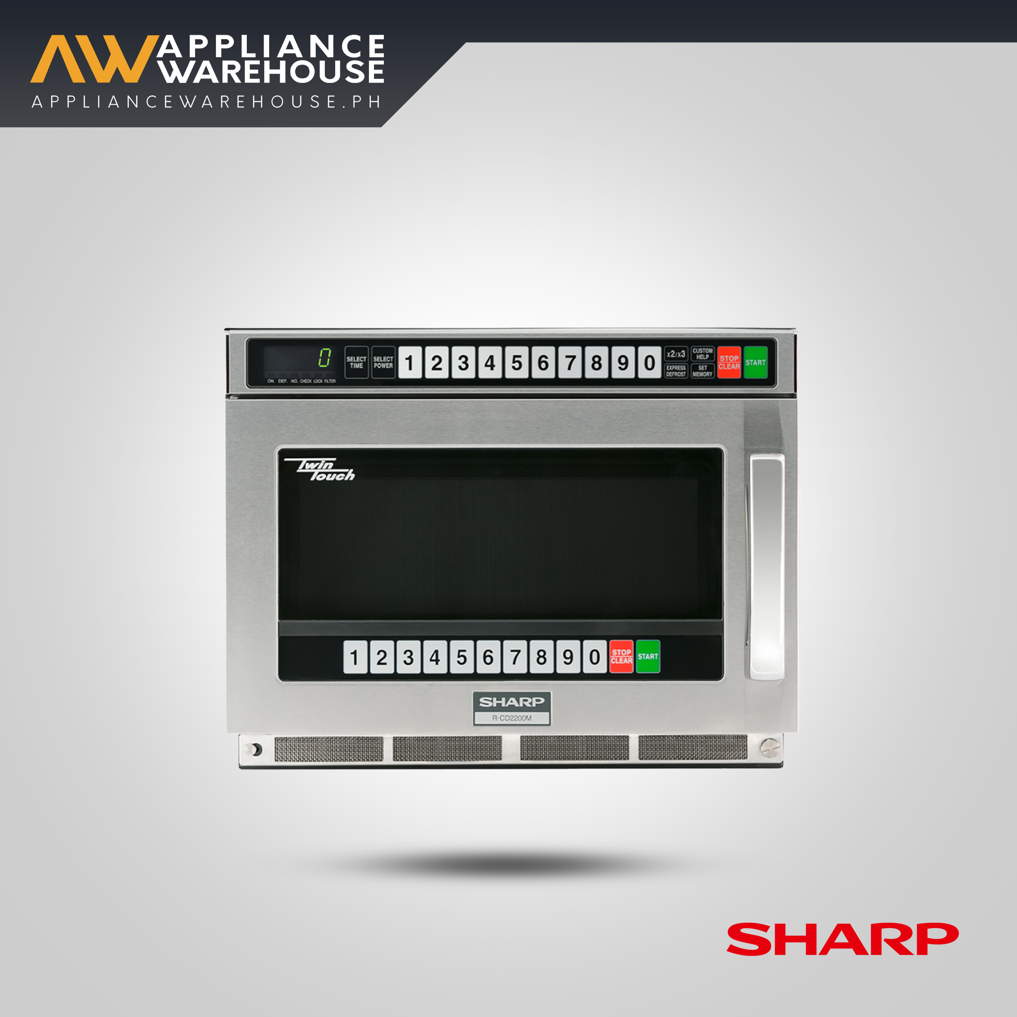 Sharp TwinTouch 2200W Commercial Microwave Oven