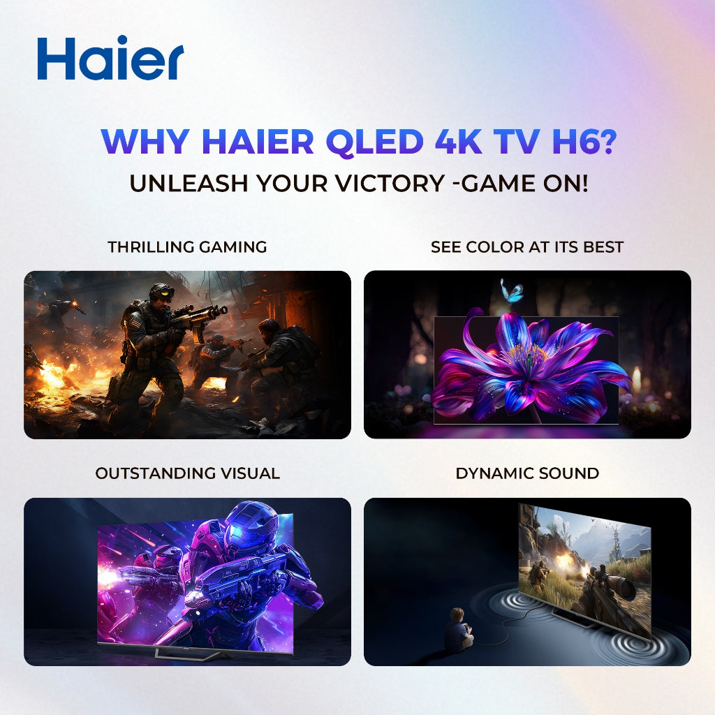 Haier H32H6GFX / H43H6GFX 32/43 Inch QLED Google TV
