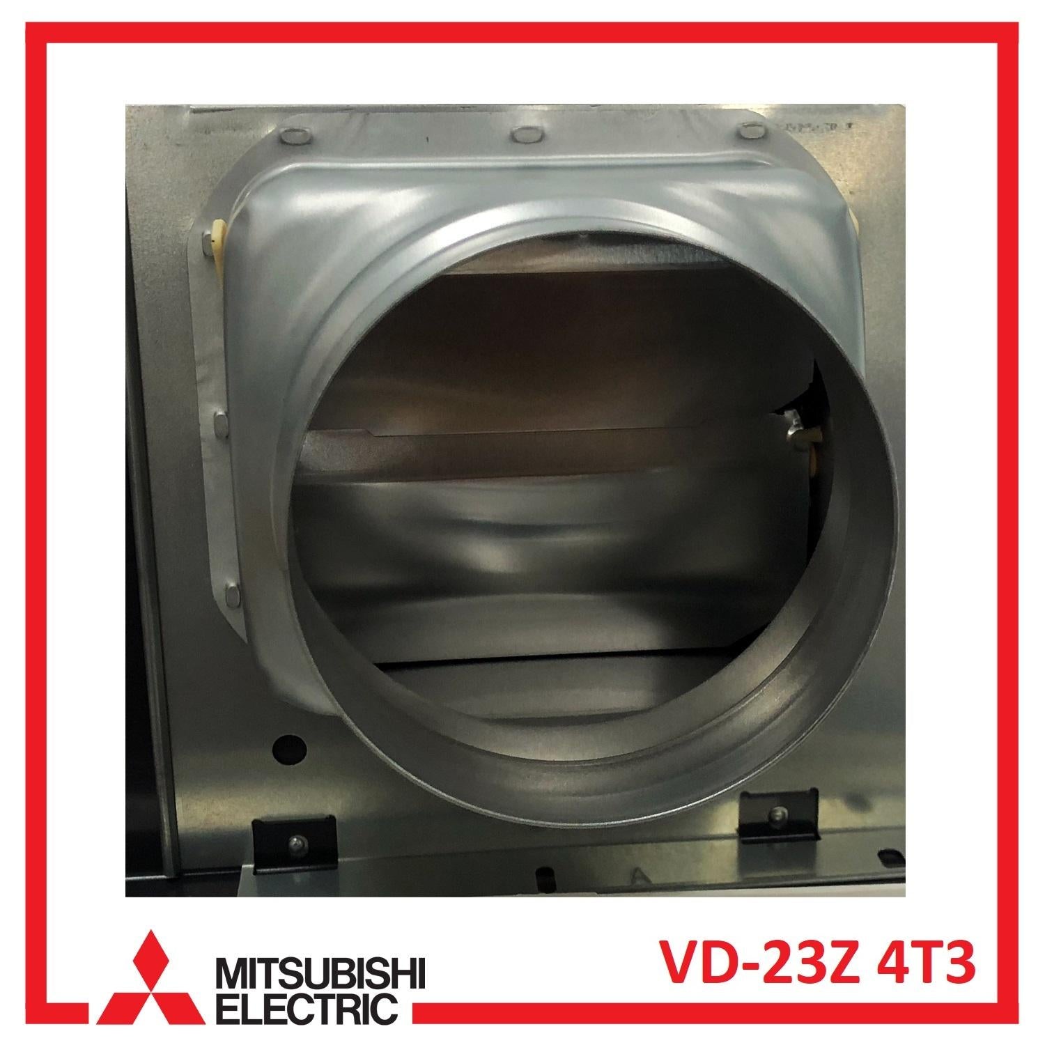 Mitsubishi VD-23Z Ducted Exhaust Ventilation Fan with Stylish White Metal Grille