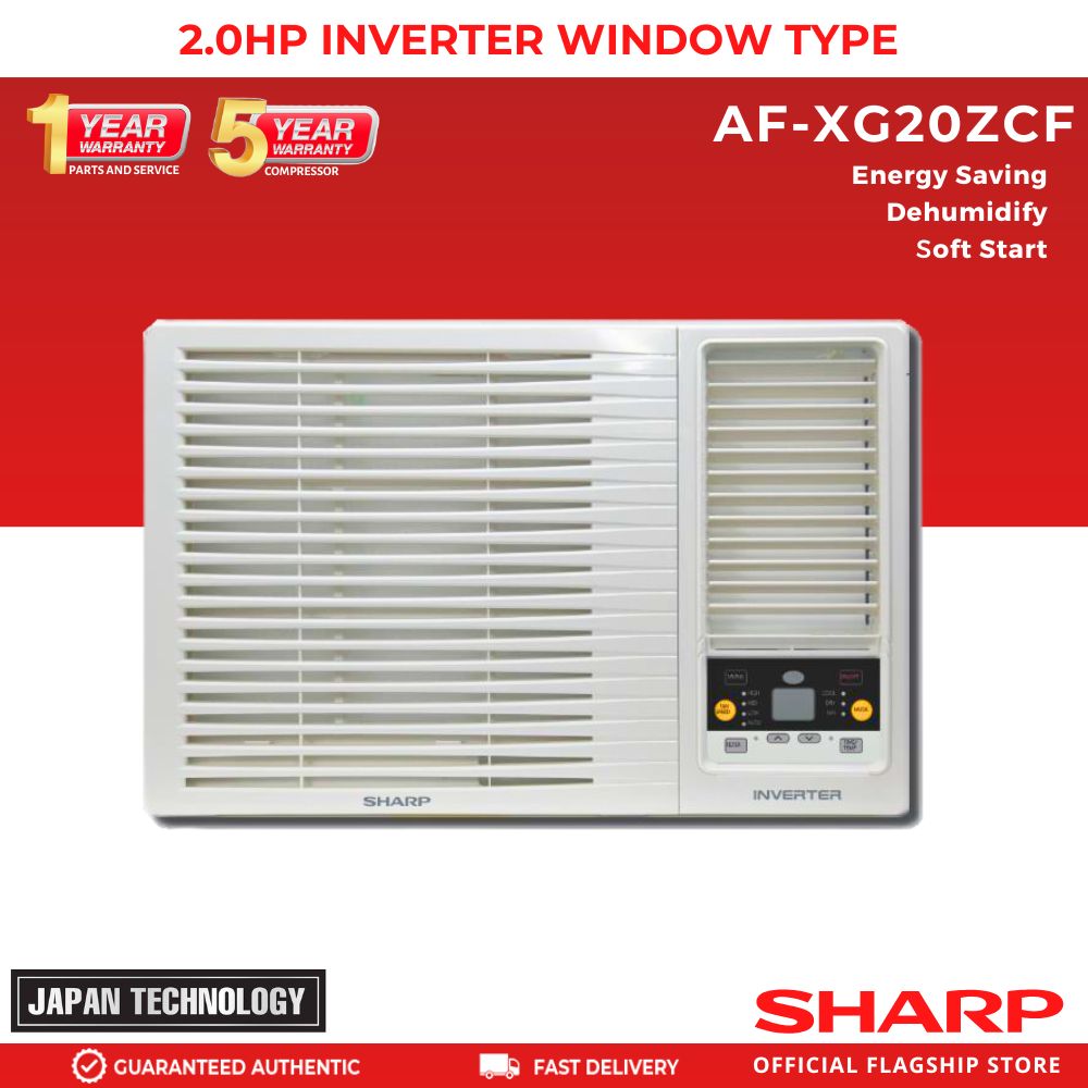 Sharp AF-XG20ZCF 2.0 Hp Inverter Window Type Air conditioner