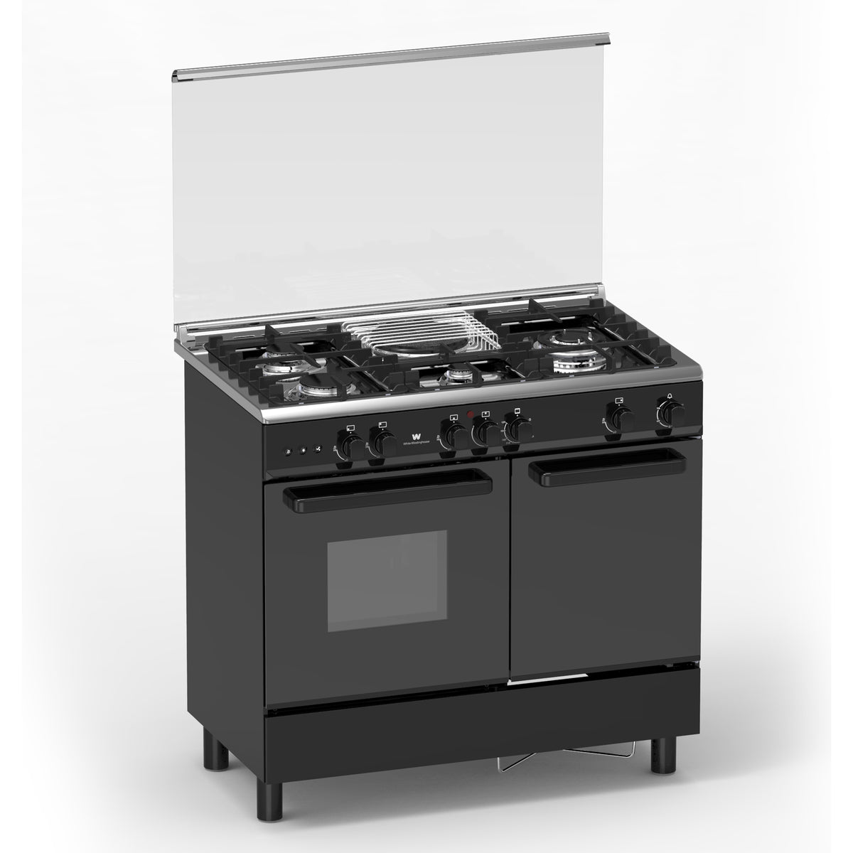 White Westinghouse WCM952K 90cm.Gas Range Mixed Hob with Gas Oven and Grill