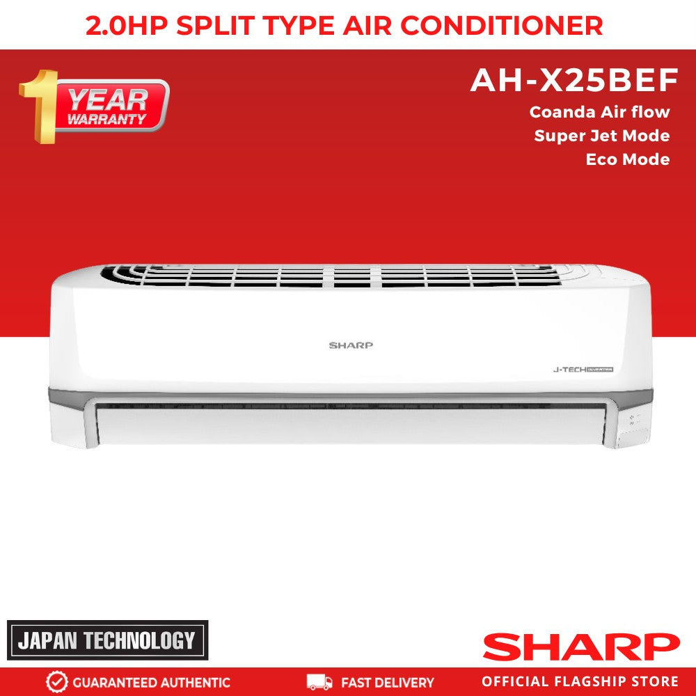 SHARP AH-X25BEF 2.5HP SPLIT TYPE INVERTER AIRCONDIONER