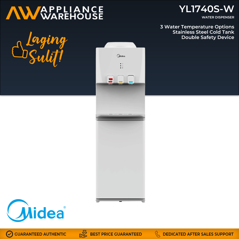 Midea YL1740S-W Top Loading Water Dispenser - Hot & Cold
