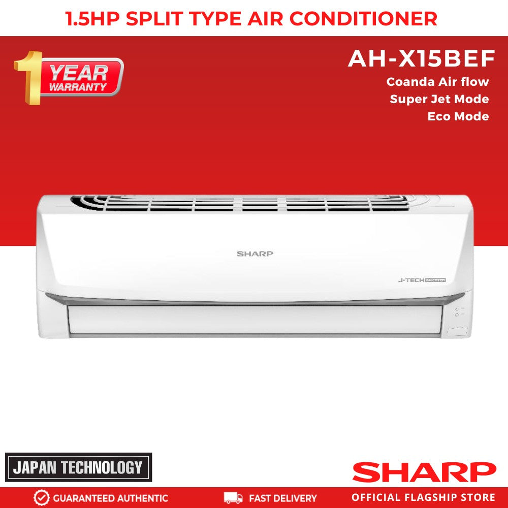 SHARP AH-X15BEF 1.5HP SPLIT TYPE INVERTER AIRCONDITINER