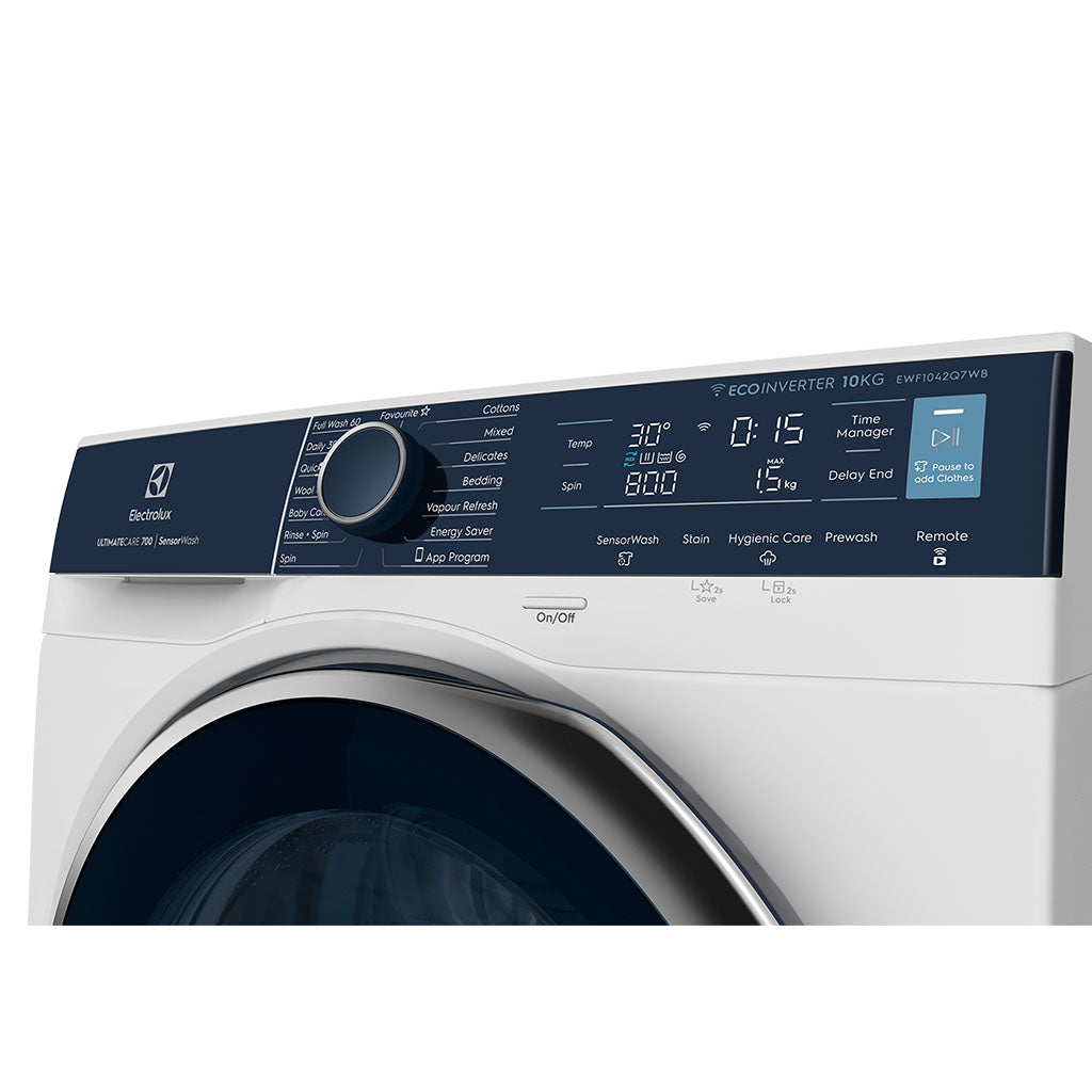 Electrolux EWF1042Q7WB 10.0 kg UltimateCare 700 Front Load Washing Machine w/ SensorWash & UltraMix