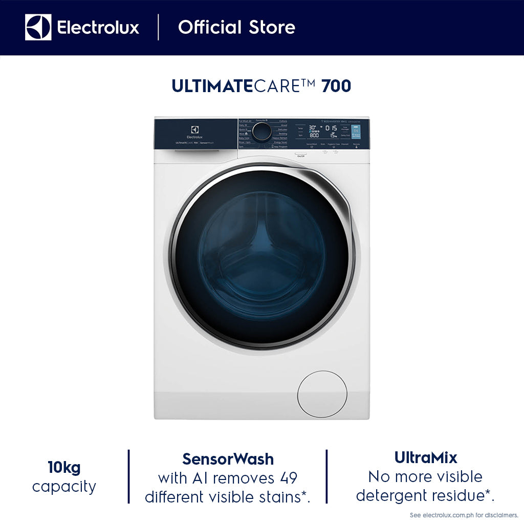 Electrolux EWF1042Q7WB 10.0 kg UltimateCare 700 Front Load Washing Machine w/ SensorWash & UltraMix