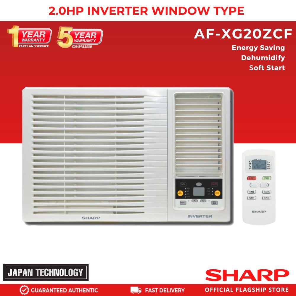 Sharp AF-XG20ZCF 2.0 Hp Inverter Window Type Air conditioner