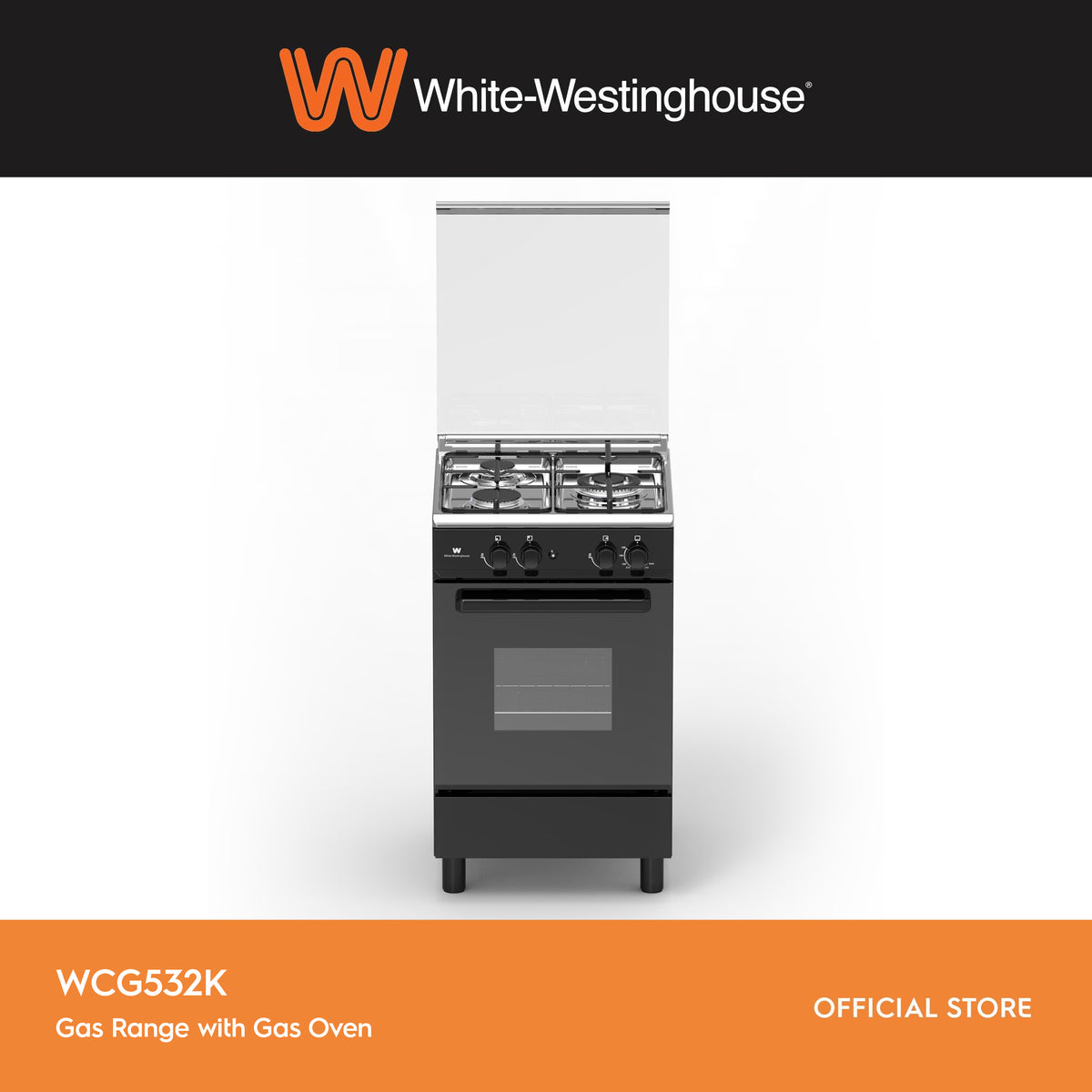 White Westinghouse WCG532K Gas Range with Gas Oven