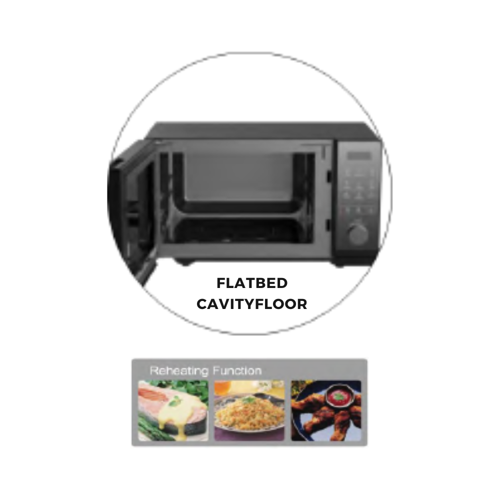 [CLASS B] - Sharp R-2523FB-MB 25 Liters Flat Bed Microwave Oven - SN:2025090762