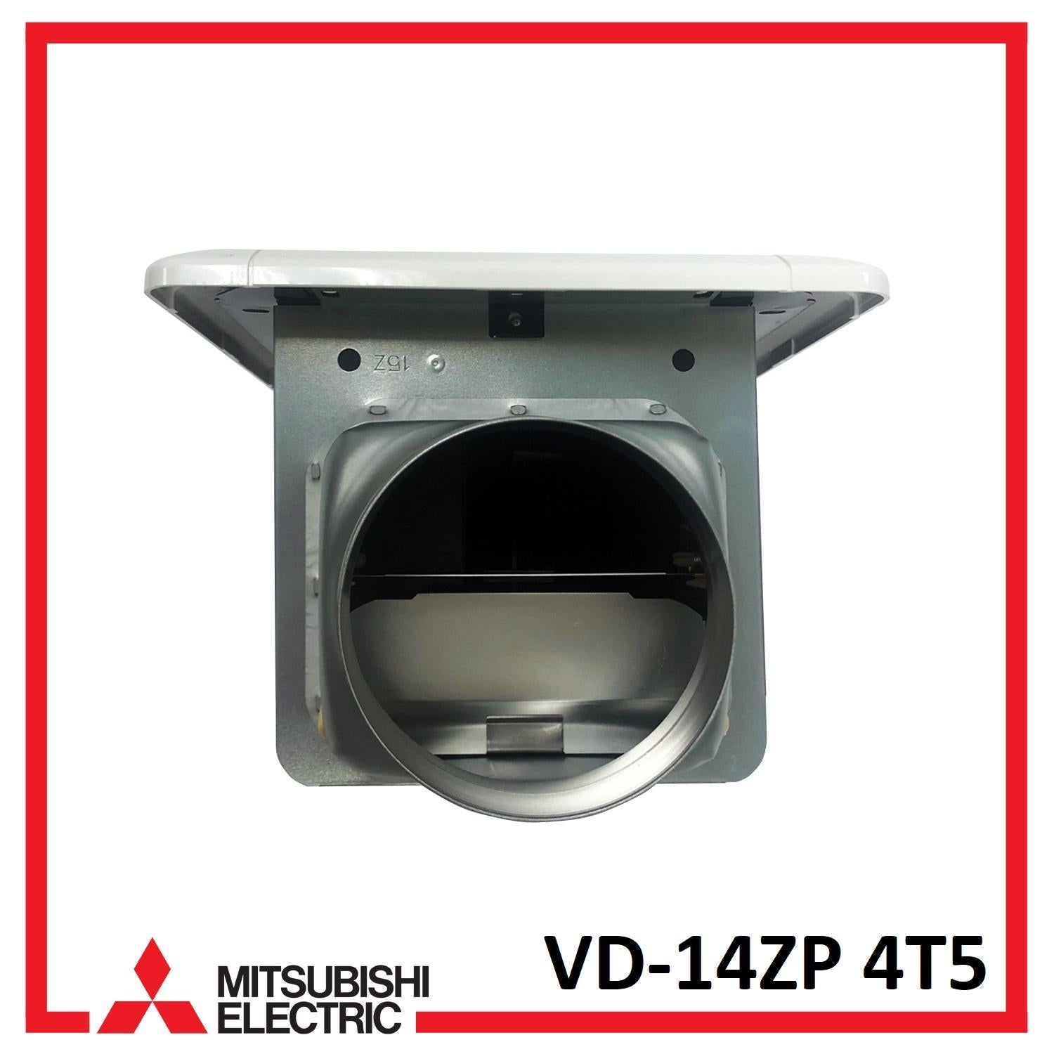 Mitsubishi VD-15ZP 4T6 Ducted Exhaust Ventilation Fan with White Plastic Grille[ShopBrills / Brills]