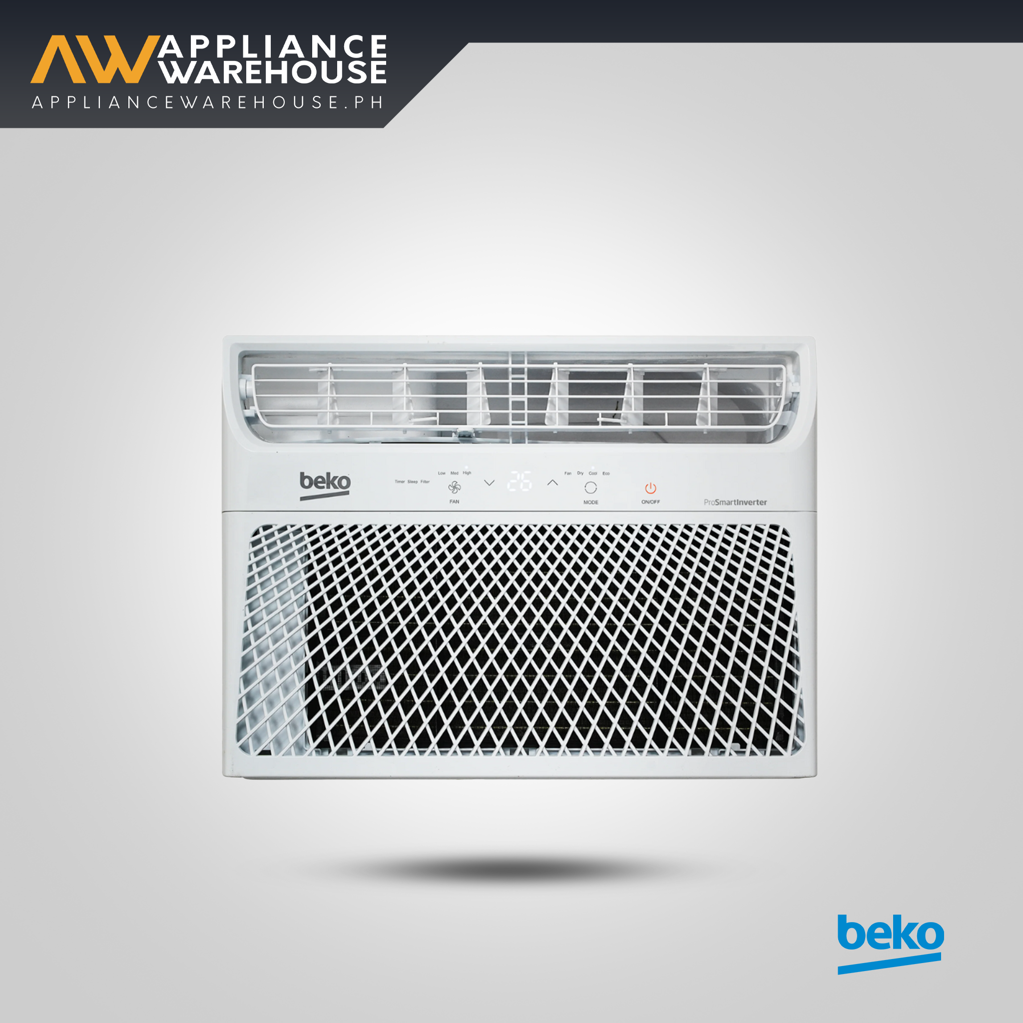 Beko 1.0hp Window-Type ProSmart Inverter Airconditioner BPVOW090