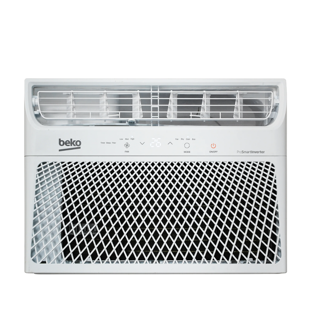 Beko window air conditioner on a white background