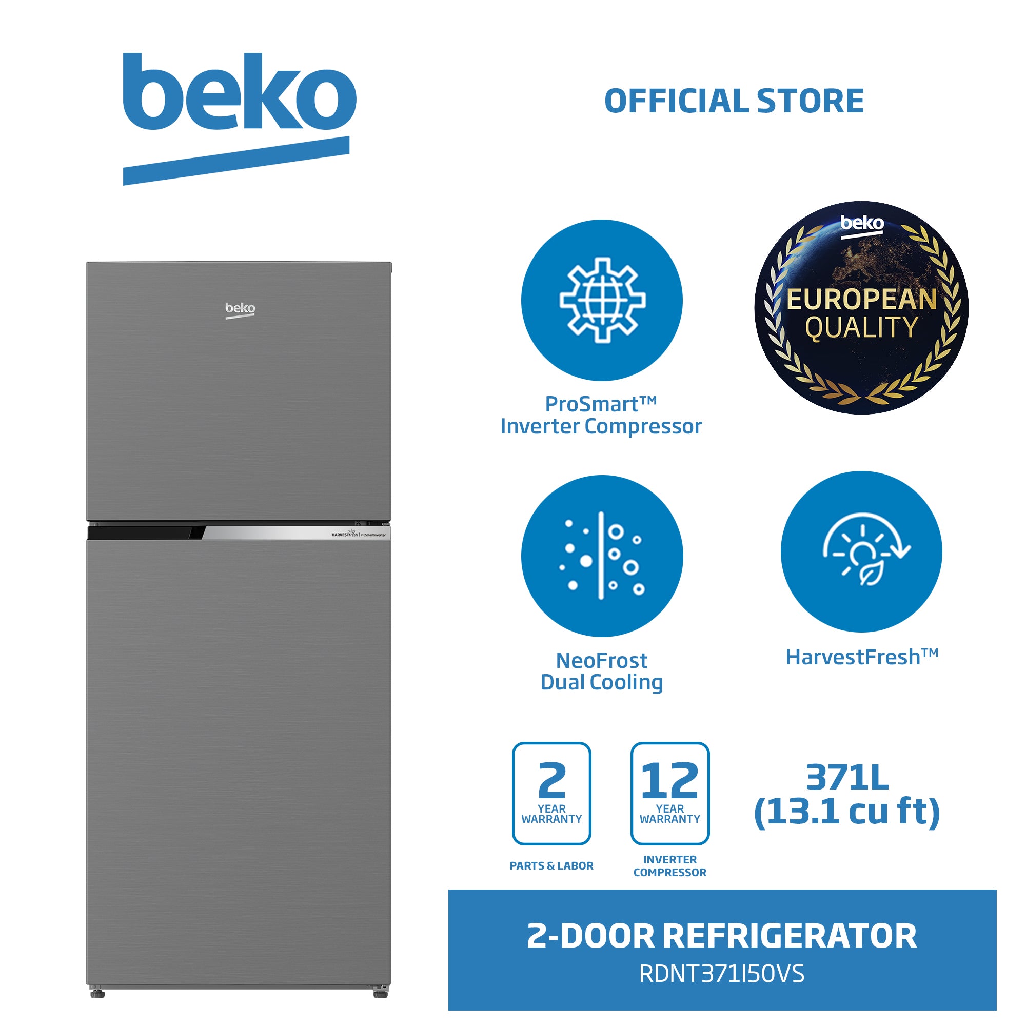 BekoRefrigerator372L_13.1cu.ft_TopMountFreezerInverterRDNT371I50VS-4