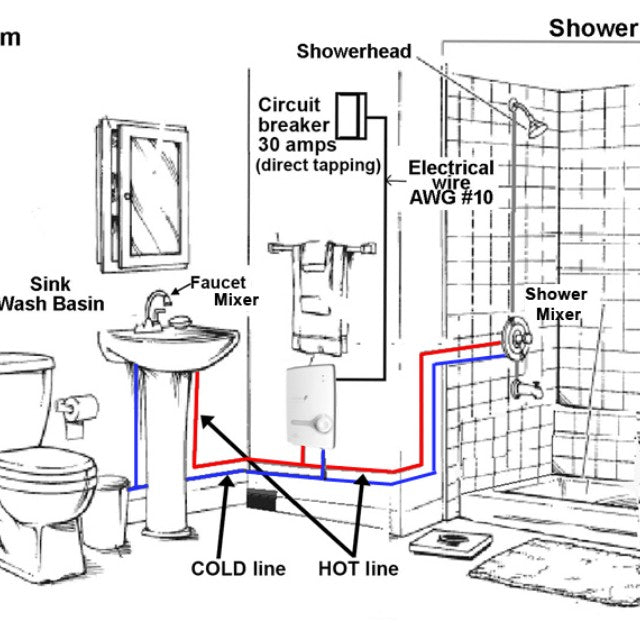 Champs Hotspring 5.6 Kw Multipoint Instant Shower Water Heater (3-Steps Control)  (4)