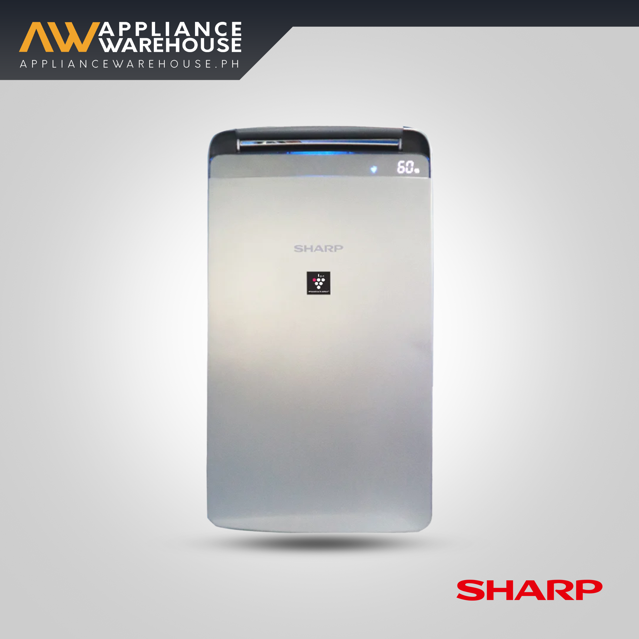 Sharp DW-J27FP-S 32 sqm Air Purifying Dehumidifier with Plasmacluster Ion