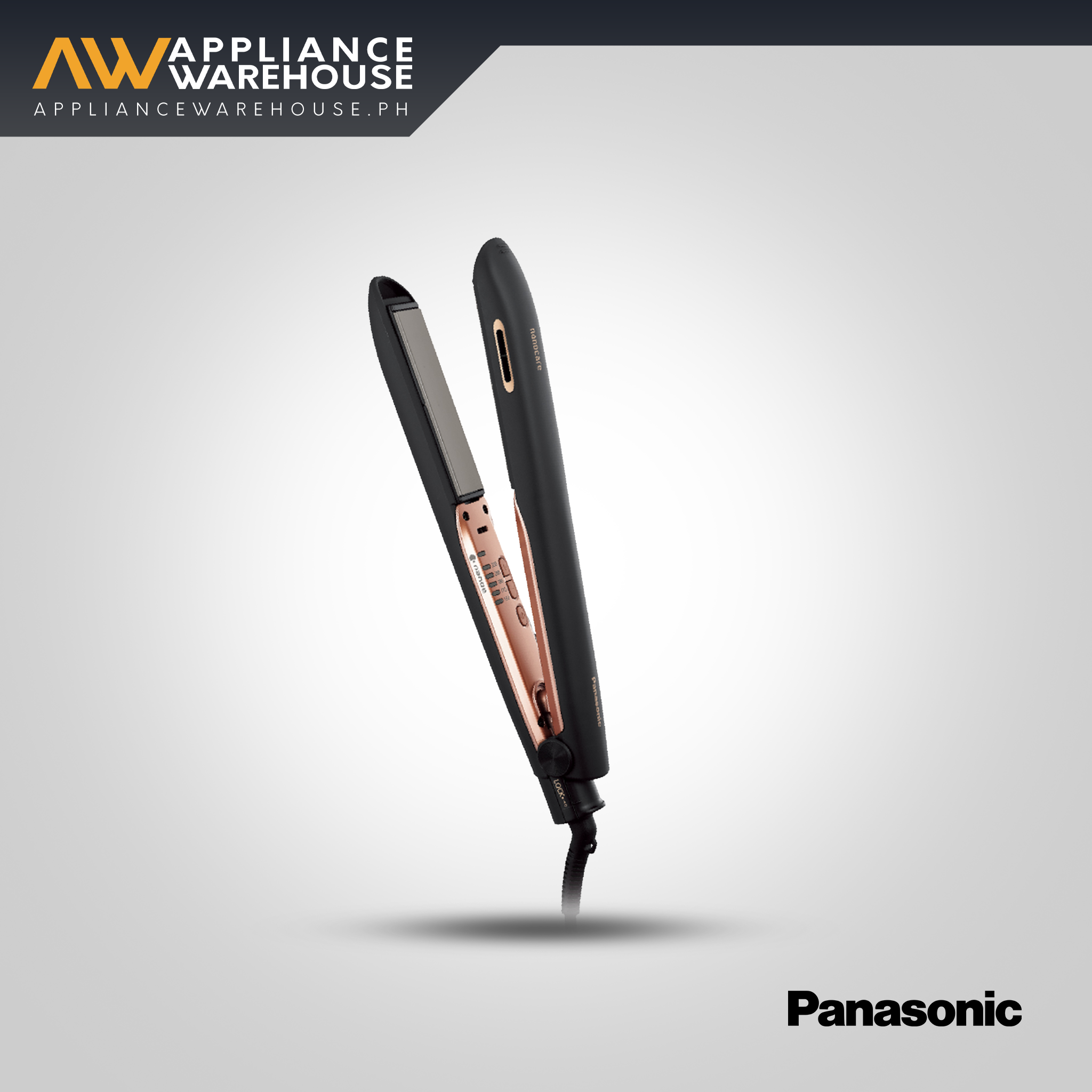 Panasonic Beauty Hair Straightener with nanoe™ Technology EH-HS99 - Moisturizes hair for shiny and styled finish