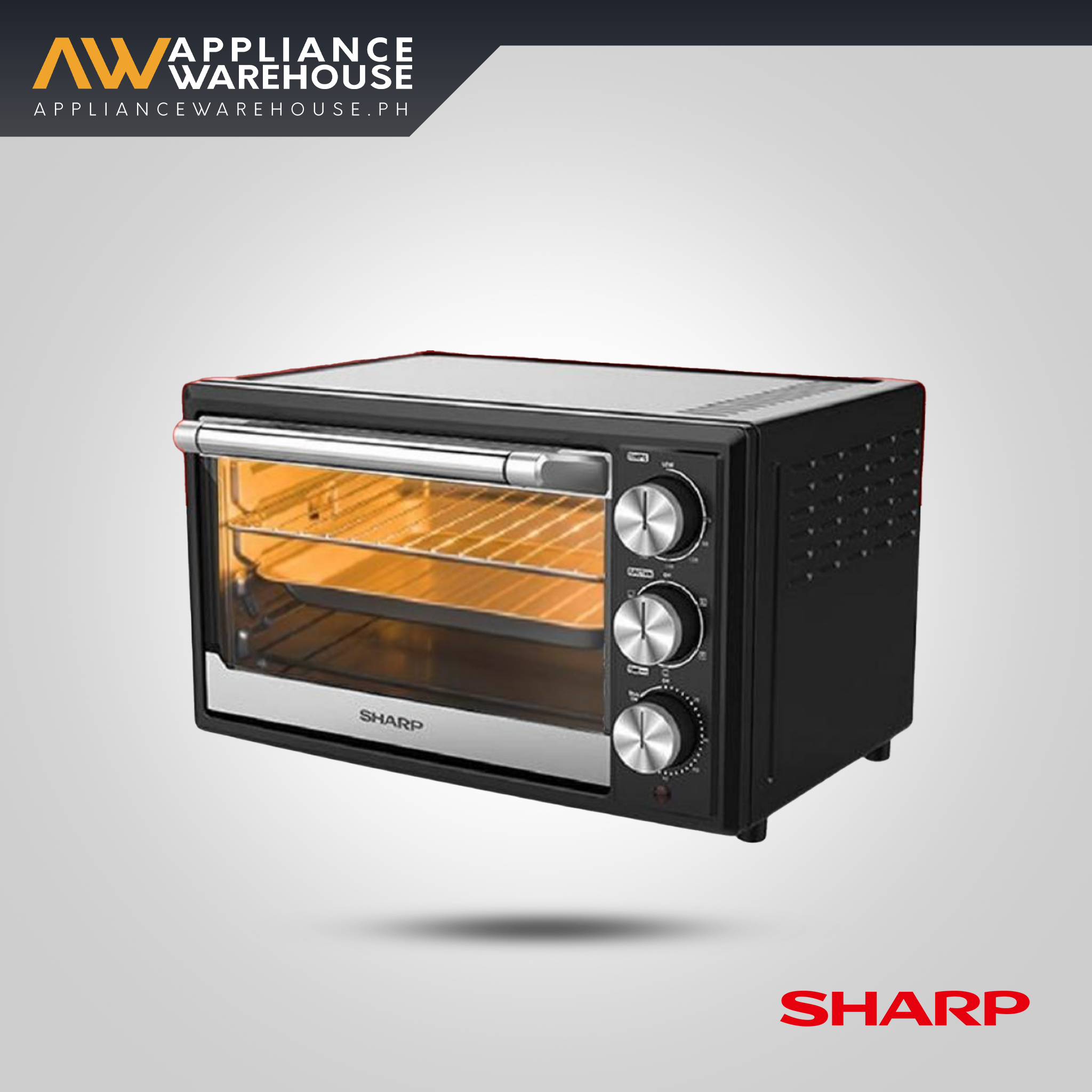 Sharp EO-429RTF-BK 42 Liters Electric Oven w/ Rotisserie Convection Baking Toasting Grilling Roasting