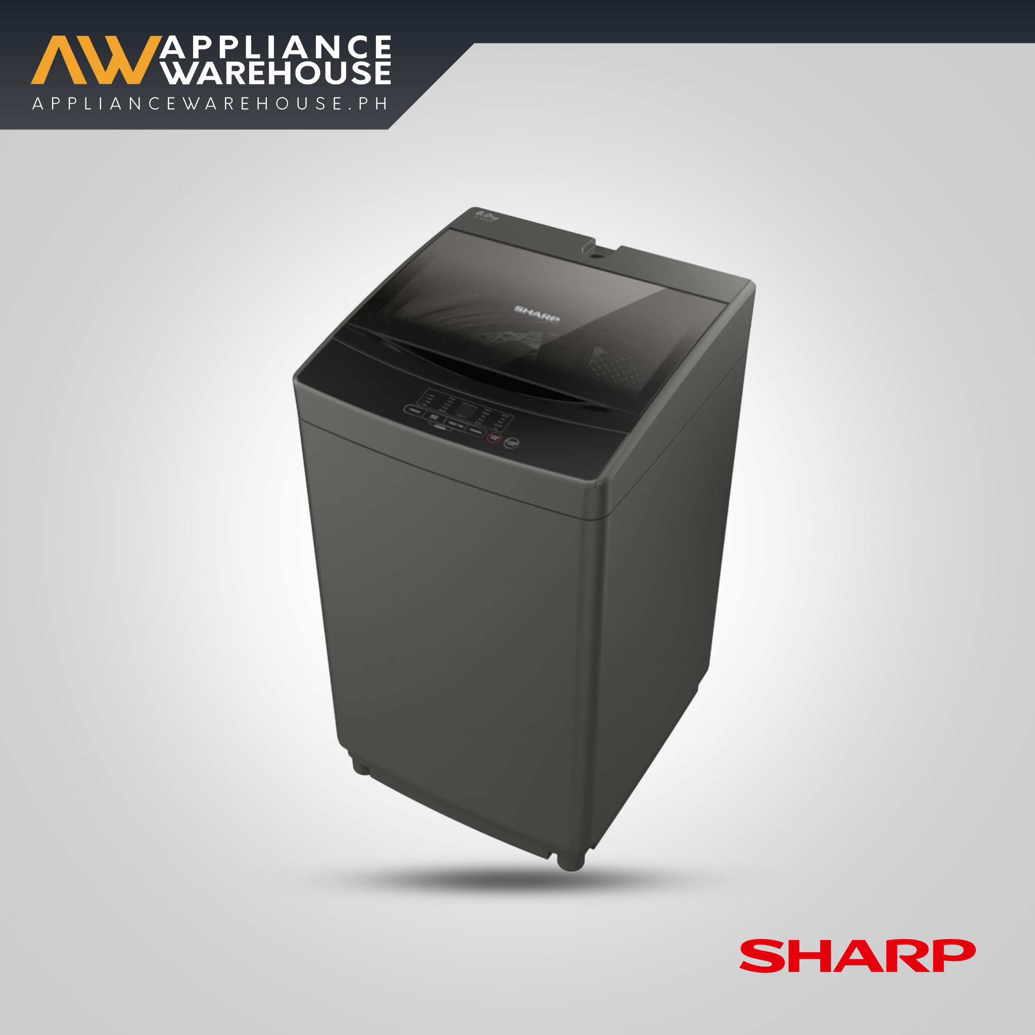 Sharp ES-JN06A9(GY) 6.0 Kg. Fully Automatic Top Load Washing Machine