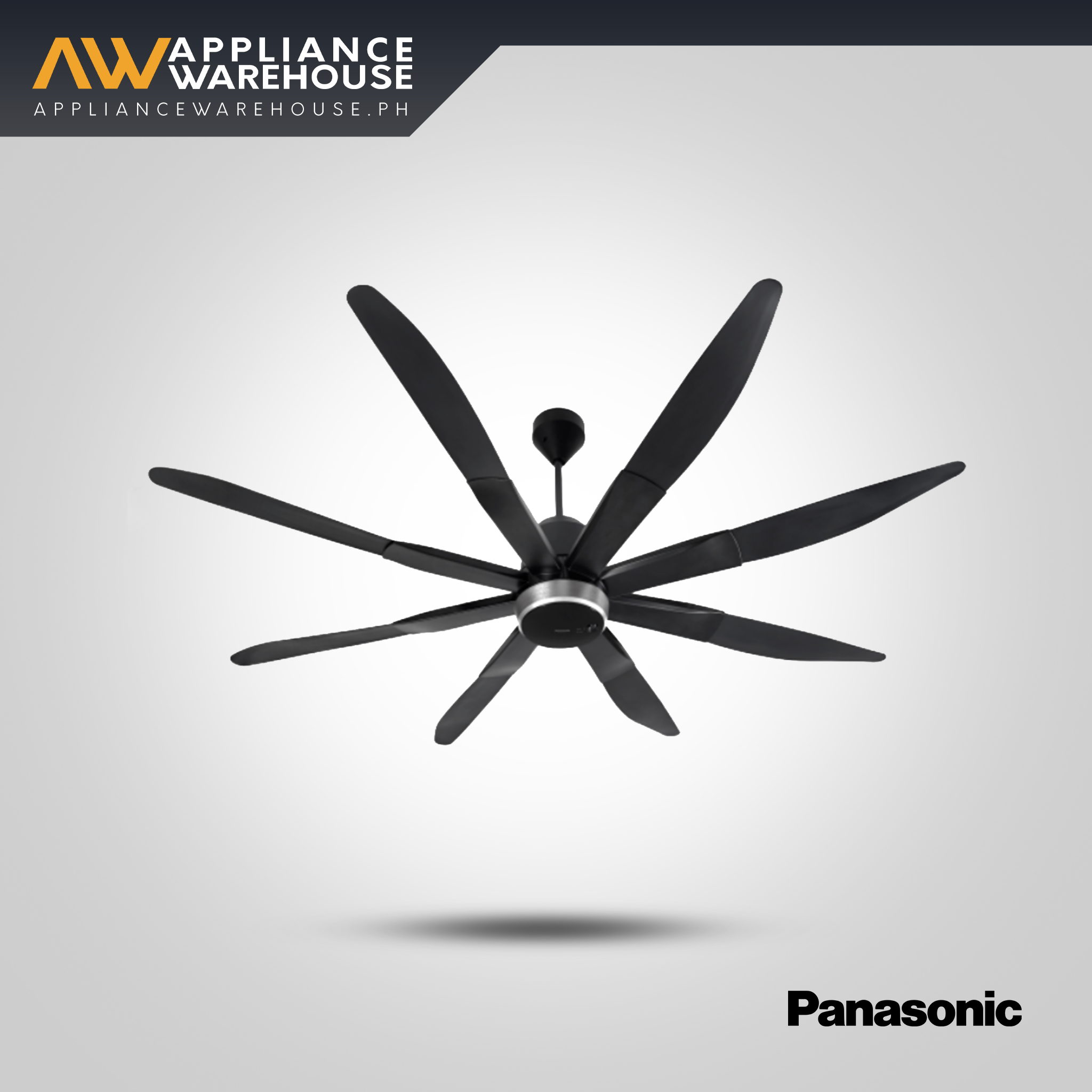 Panasonic F-80ZBR 80-inch 8-Blade DC Motor Ceiling Fan with Remote