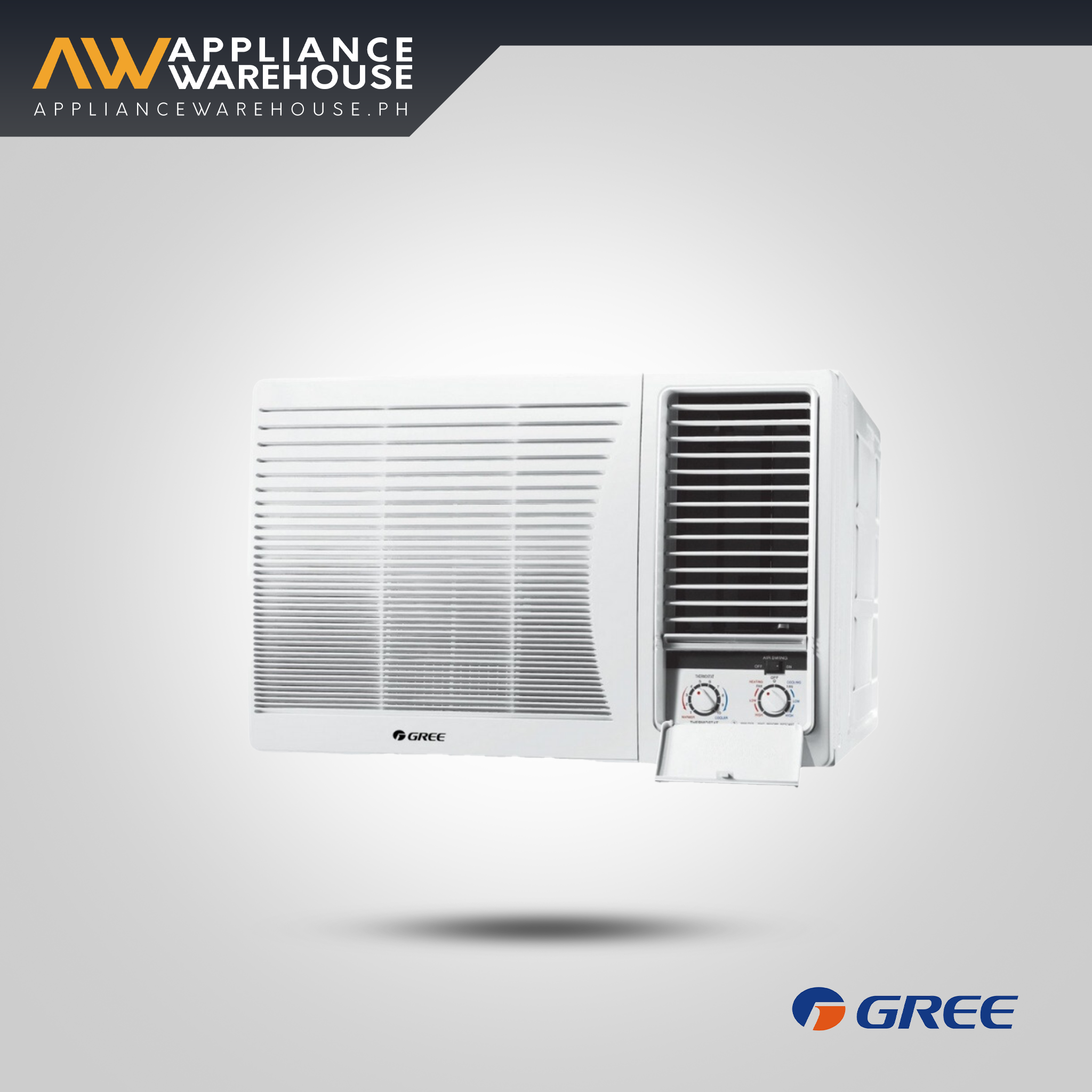 Gree 2.5HP Window Type Manual Non-Inverter Aircon