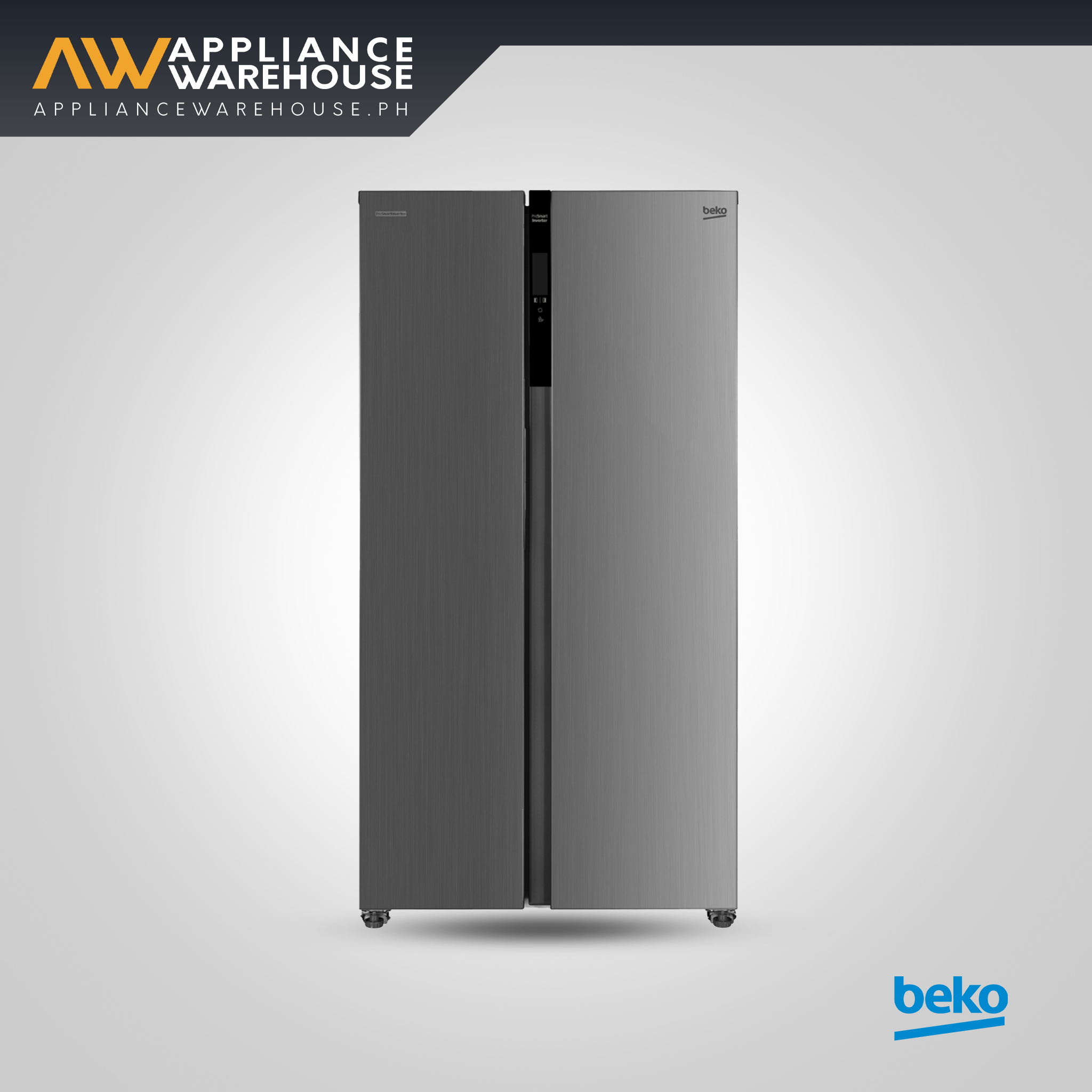 Beko Refrigerator 472L (16.6 cu ft) Side By Side ProSmart Inverter GNO472E40XPPH