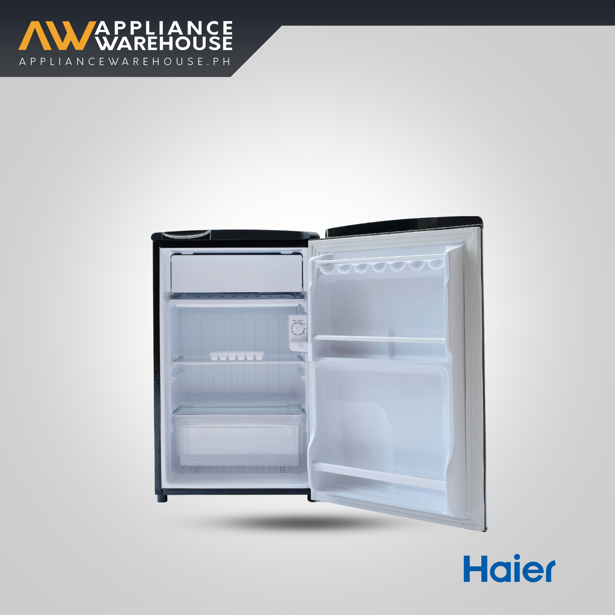 Haier 3.3 cu. ft. Mini Refrigerator – Quick Cooling & Freezer (Matte Black)