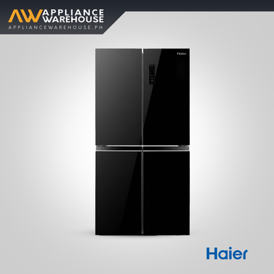 Haier 12.78 cu.ft. No-Frost Inverter 4-Door Refrigerator – Black Glass