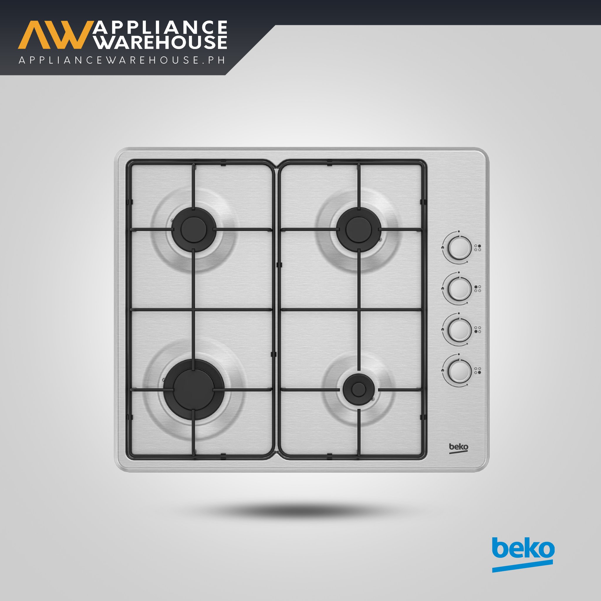 Beko 60cm Freestanding Table Top Hob – 4 Gas Burners
