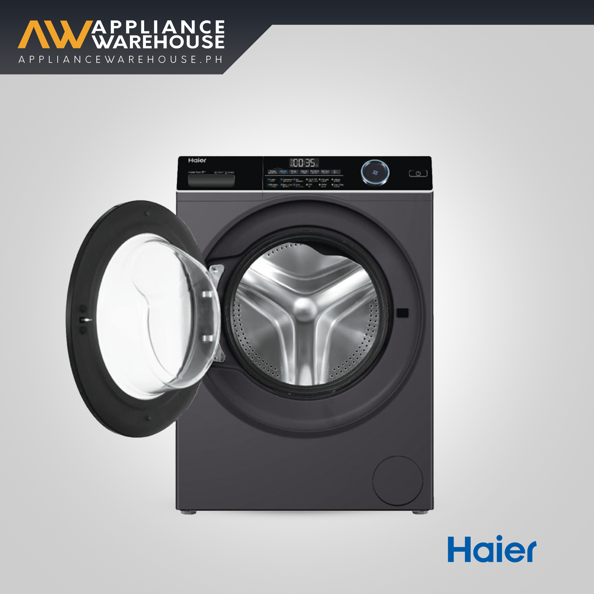 [TOP SELLER] Haier HWM85-BP929AB 8.5 kg Super Inverter Wash Front Load Washer Fully Automatic Washing Machine