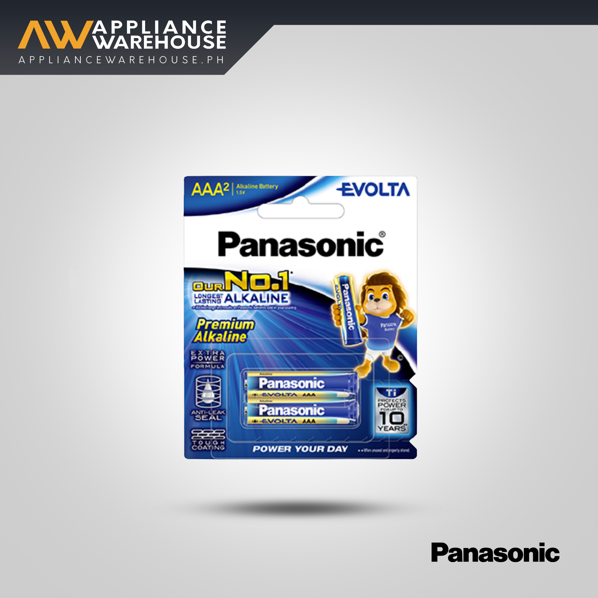 Panasonic Digital Cordless Phone with 2 HandsetsPanasonic AAA (3-Pack) Premium Alkaline EVOLTA Battery – 1.5V