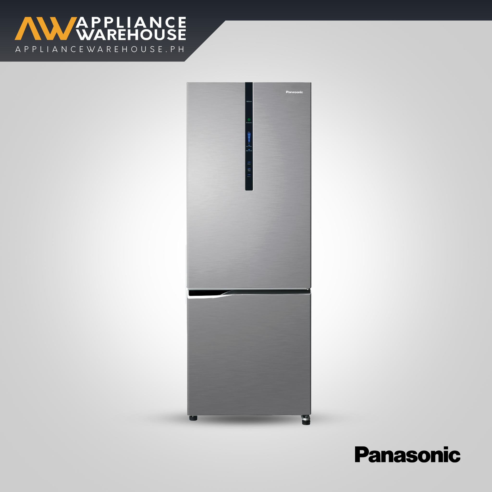 Panasonic NR-BV320XSPH 10.2 cu. ft. Two Door Bottom Freezer No Frost Inverter Refrigerator
