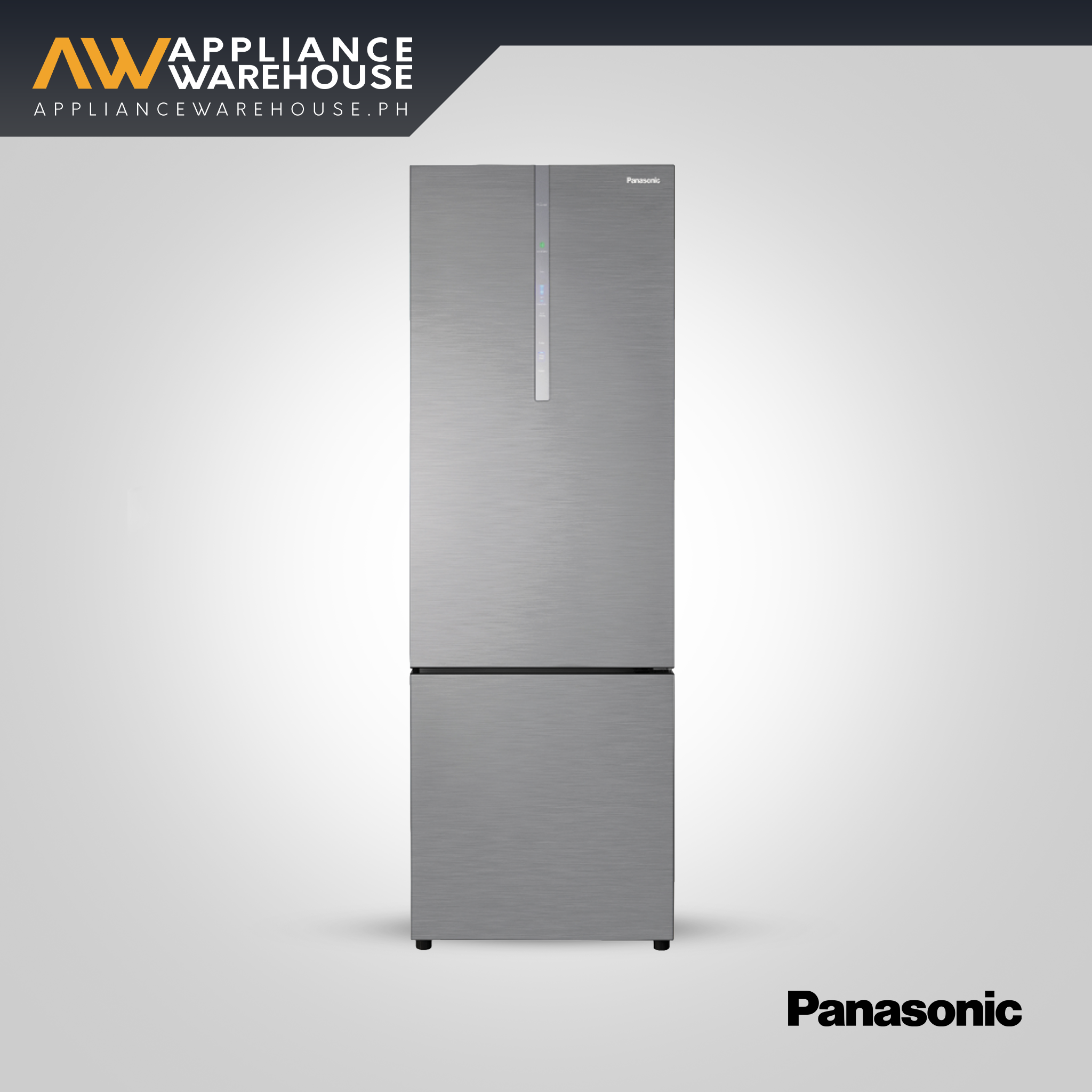 Panasonic NR-BX471CPSP 14.4 cu. ft.  Steel Door Series 2 Door Bottom Freezer Inverter Refrigerator