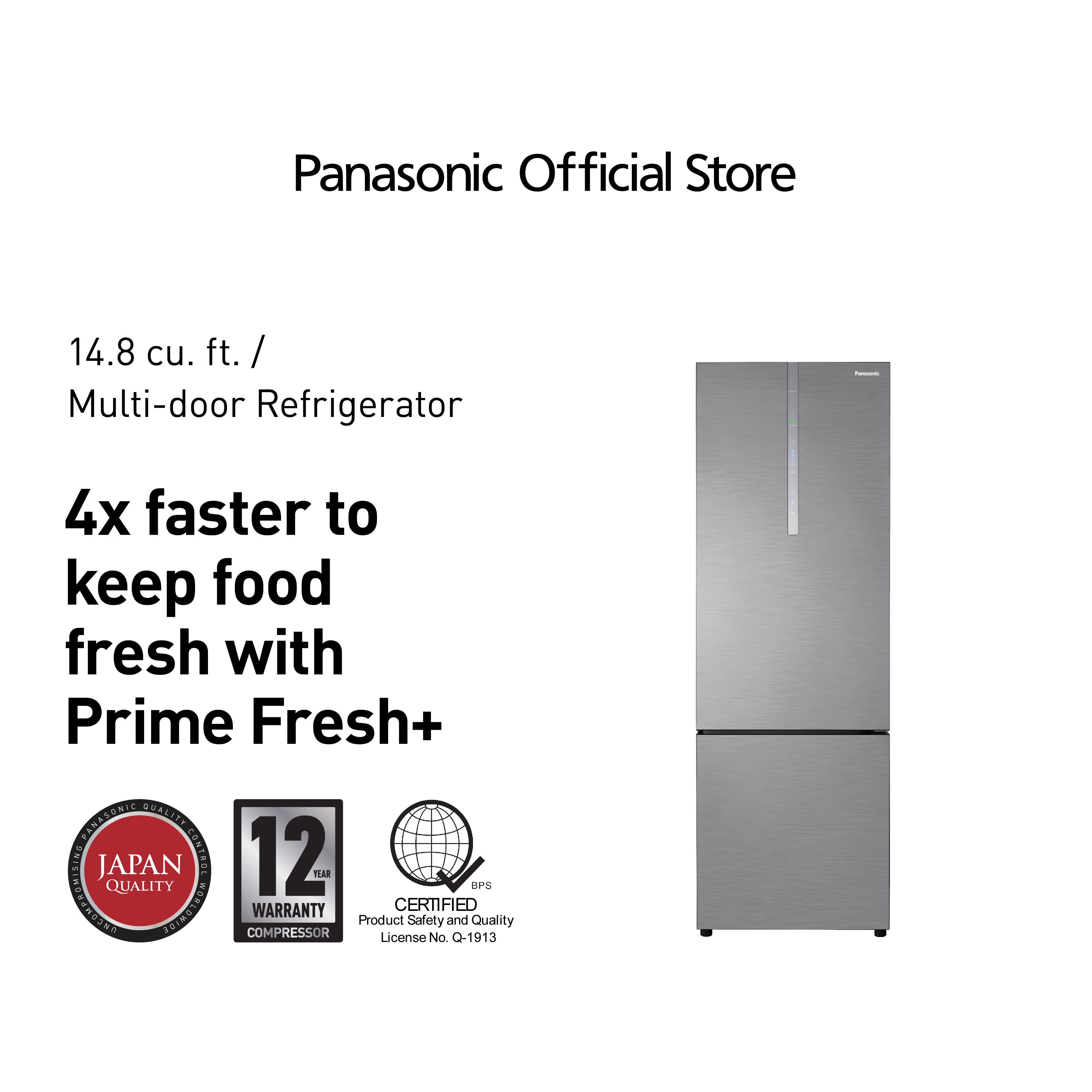 PanasonicNR-BX471CPSP14.4cu.ft.SteelDoorSeries2DoorBottomFreezerInverterRefrigerator-1