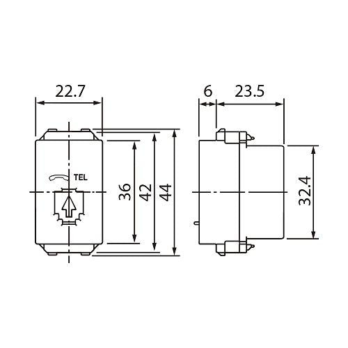 PanasonicWEG2164TelephoneModularJack6P4C-3pieces-3
