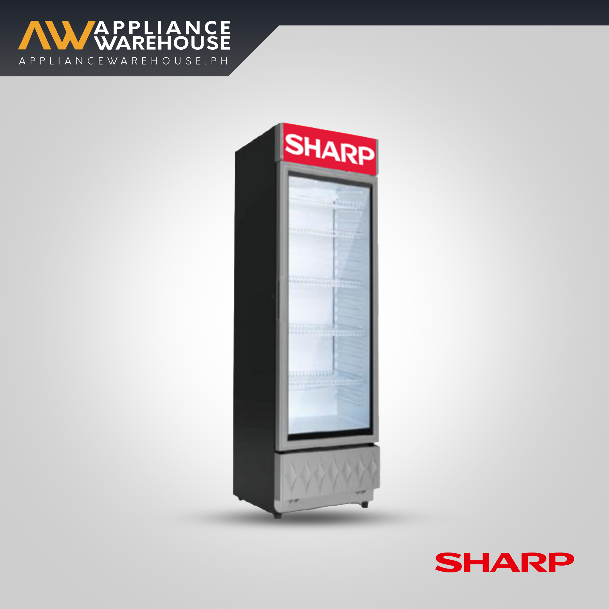 Sharp Chiller Rack Sharp 1-Door Showcase Refrigerator | 215L Commercial Chiller ...