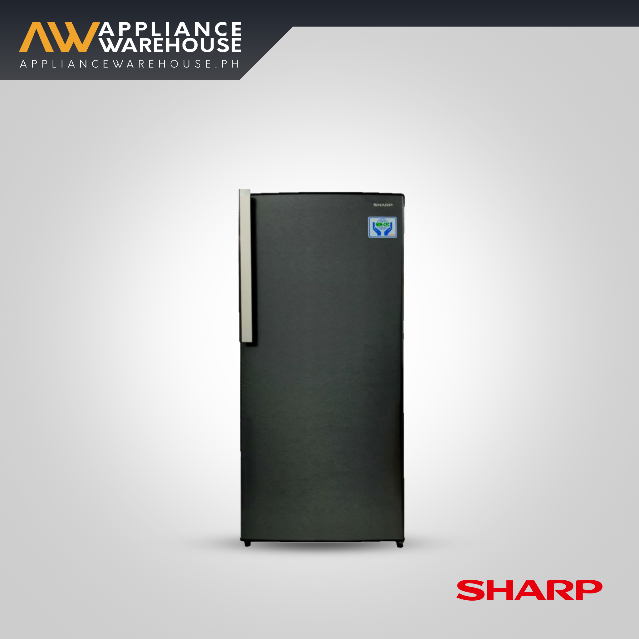 Sharp SJ-ND160BS-SH 5.9 cu.ft 1 Door Direct Cool Refrigerator