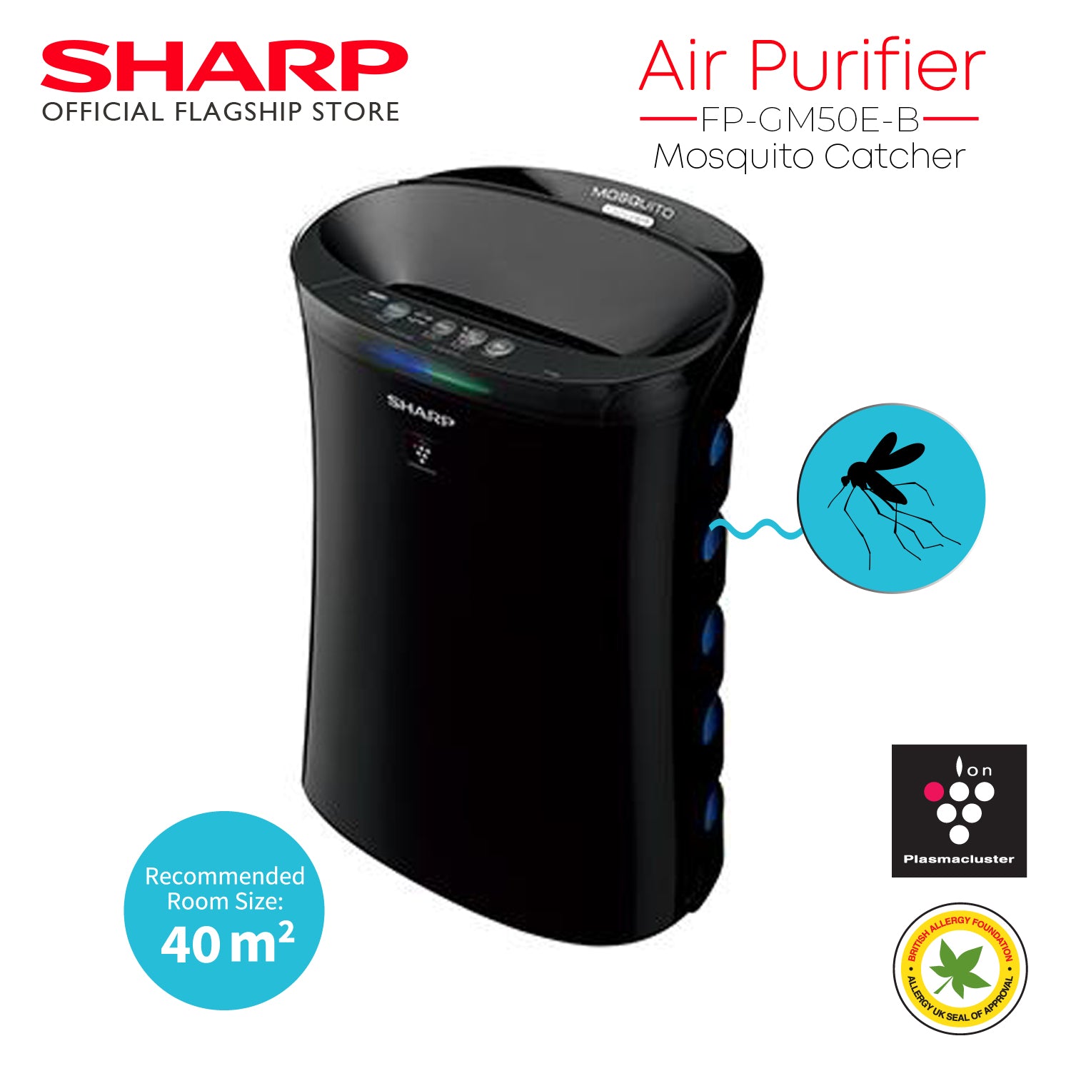 SharpFP-GM50E-BAirPlasmaclusterAirPurifierwithMosquitoCatcher-2