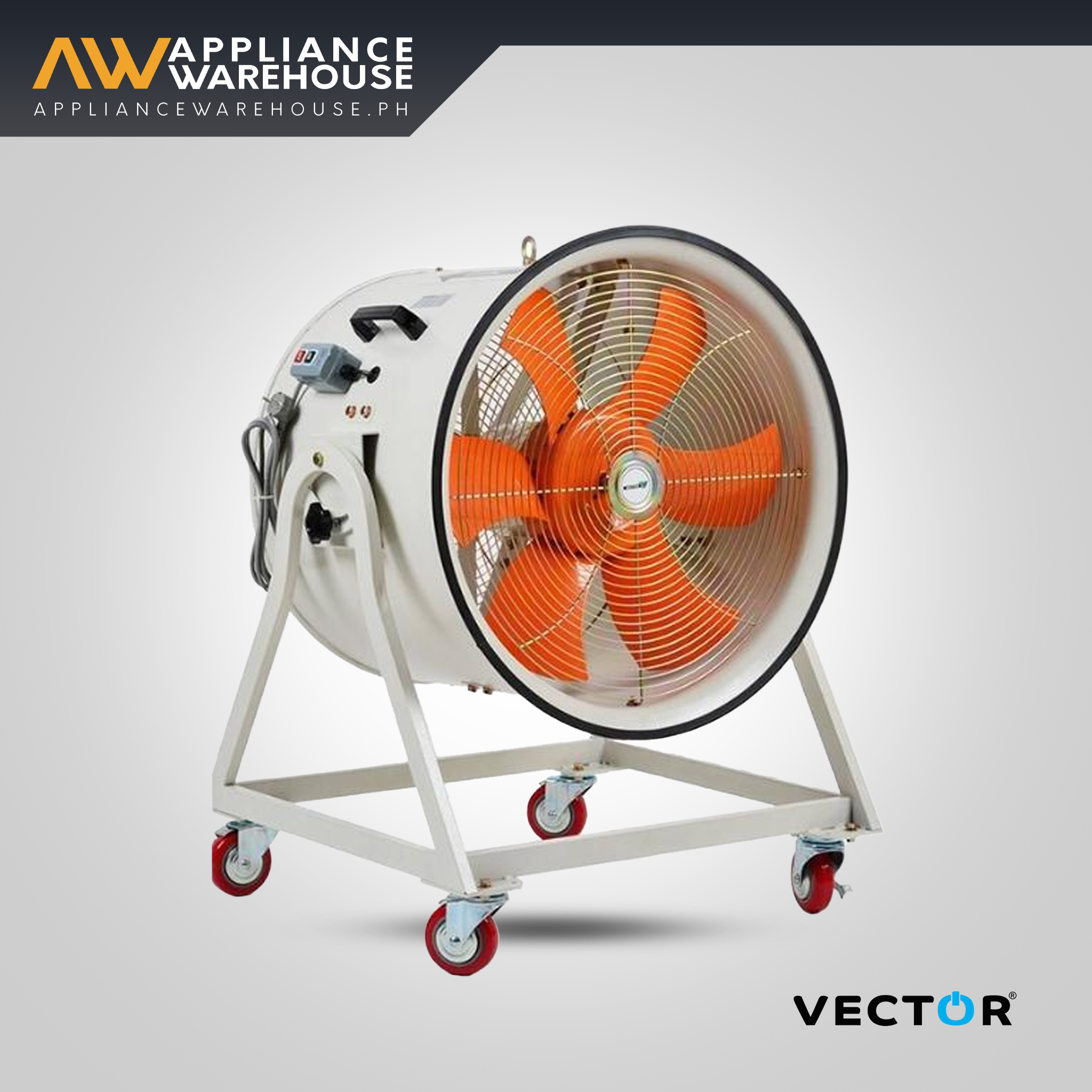 Vector TIP-600S-1 Portable Cooling Blower (White/Orange)