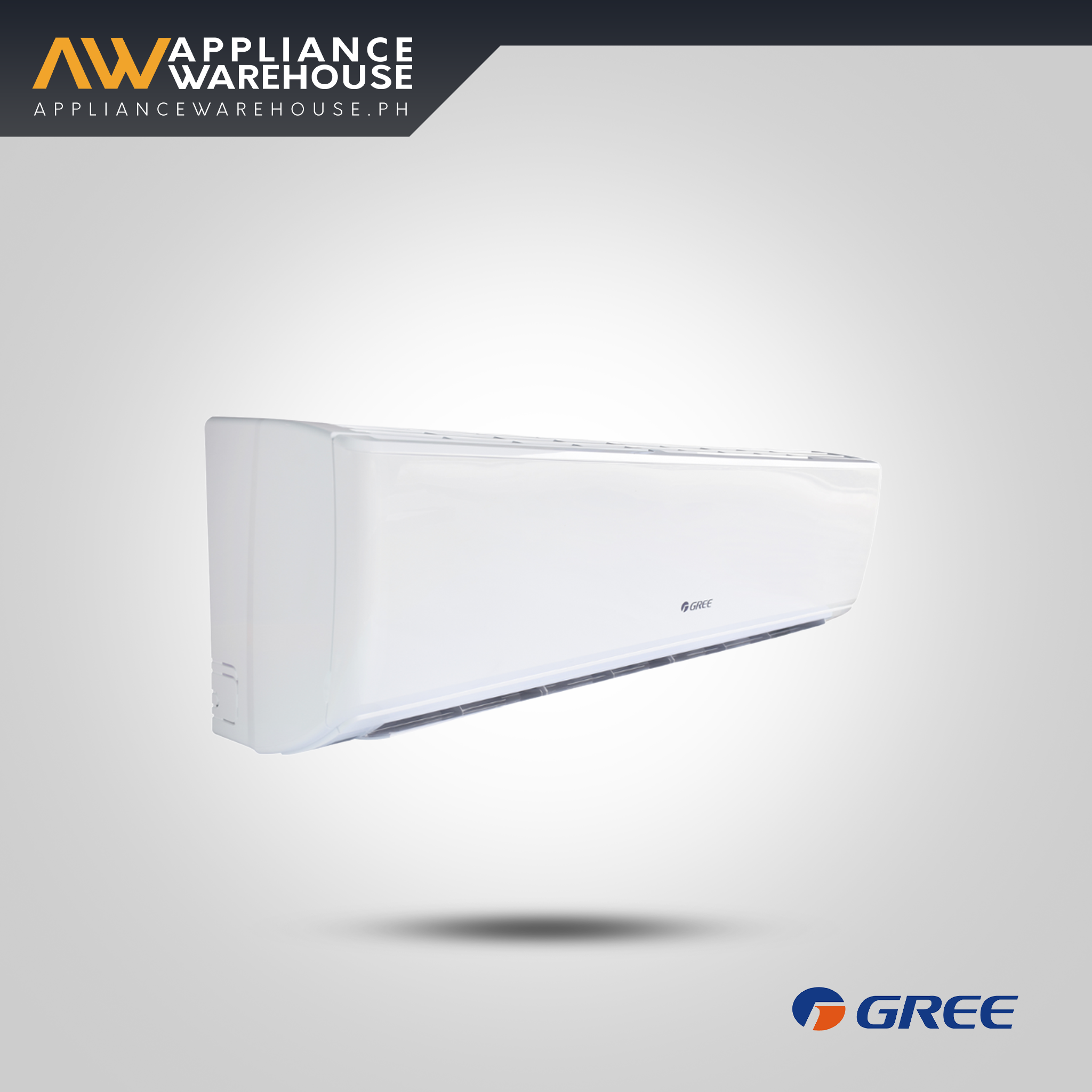 Gree U-W09-3NR 1.0 HP 12-18sqm. Conventional / Non-inverter Wall Mounted Split Type Air Conditioner