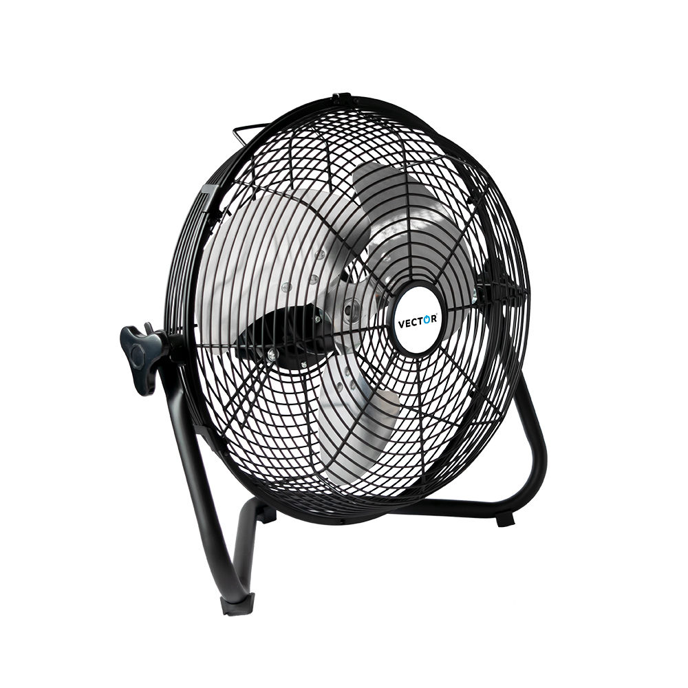 Vector FE30B66 Rechargeable DC Fan, 12" Metal Blade with 6600mAH Battery Capacity