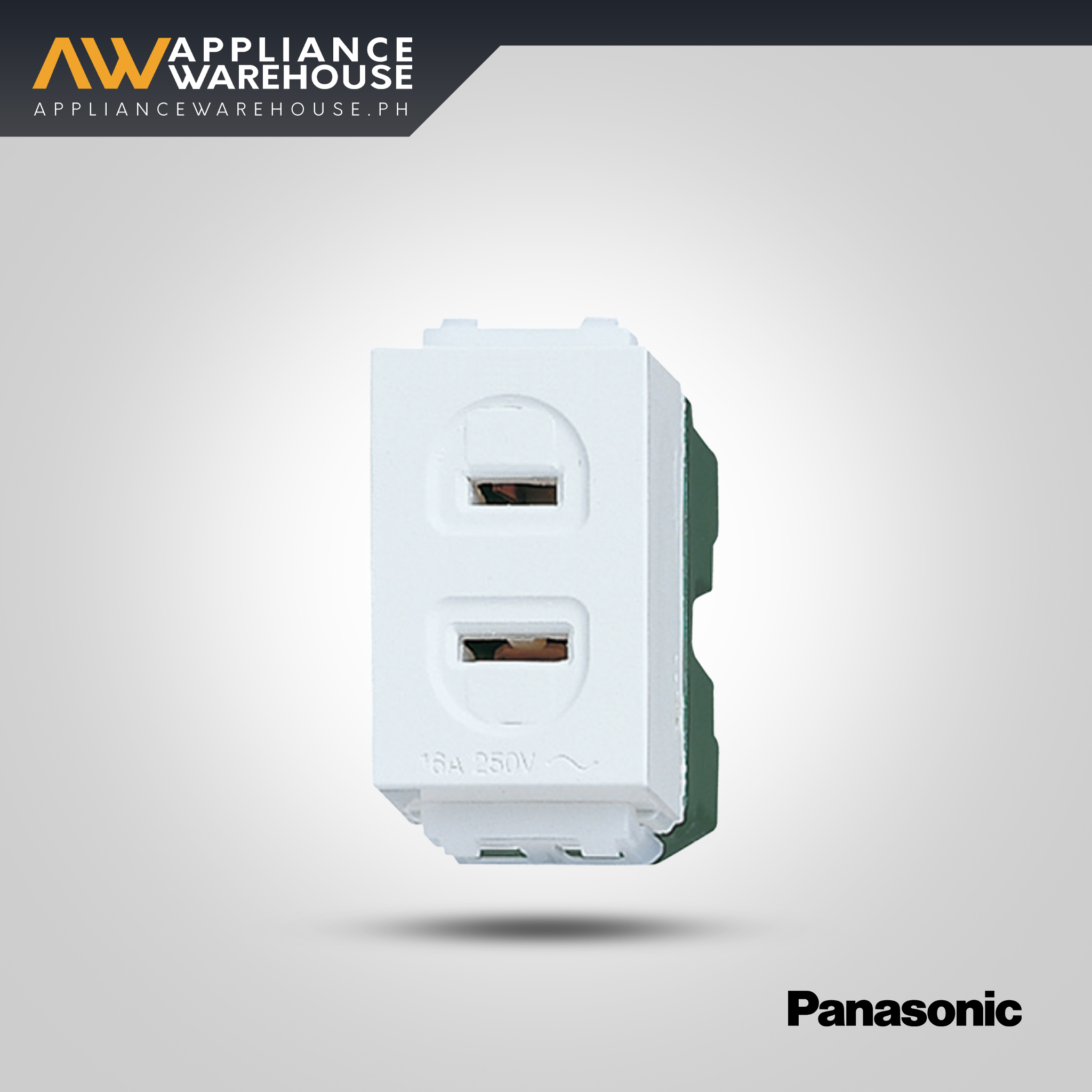Panasonic WEG1001-5 Flat Pin Convenience Outlet - 3 pieces