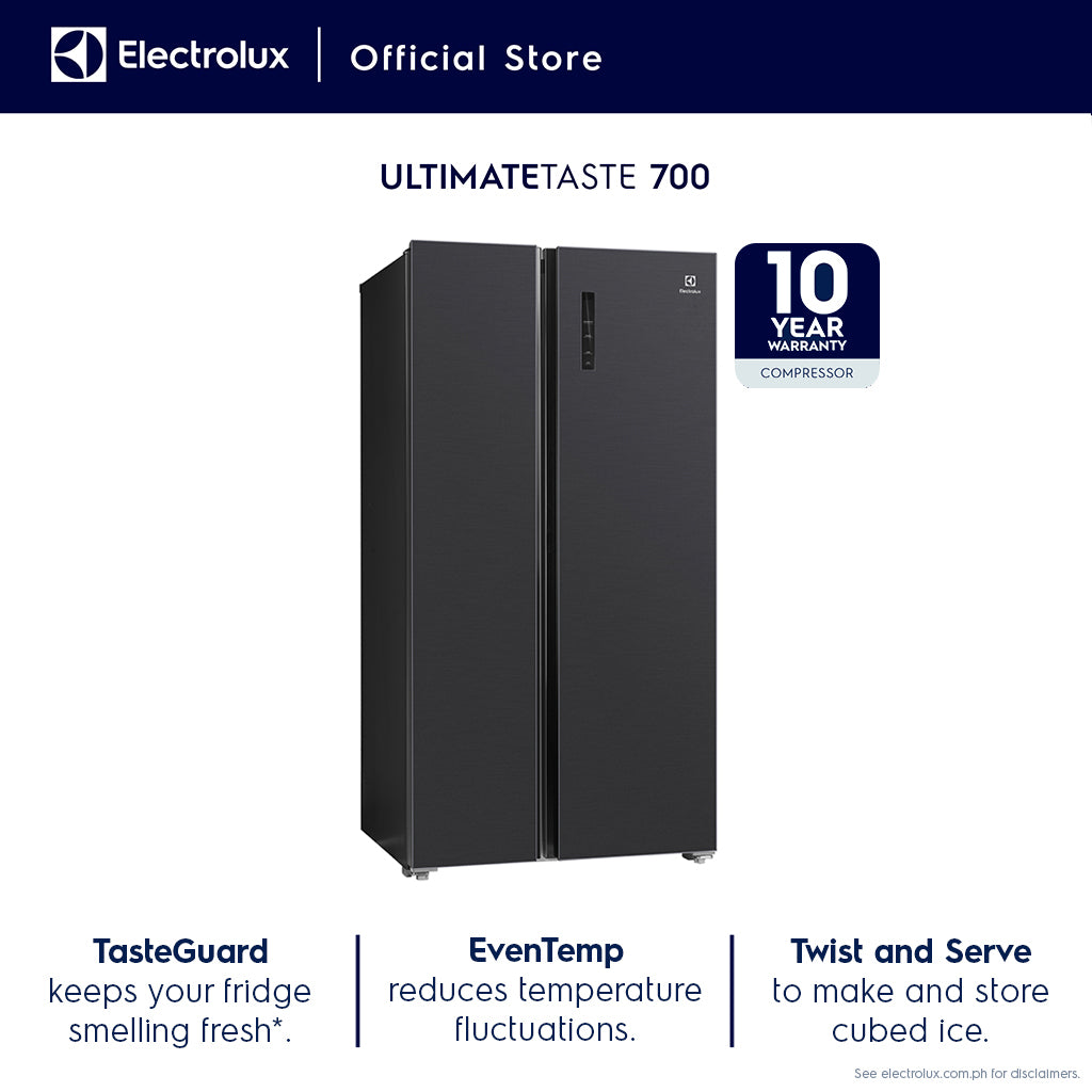 Electrolux ESE5401A-B 528L 18.6 cu ft. No Frost Inverter 700 Side by Side Refrigerator