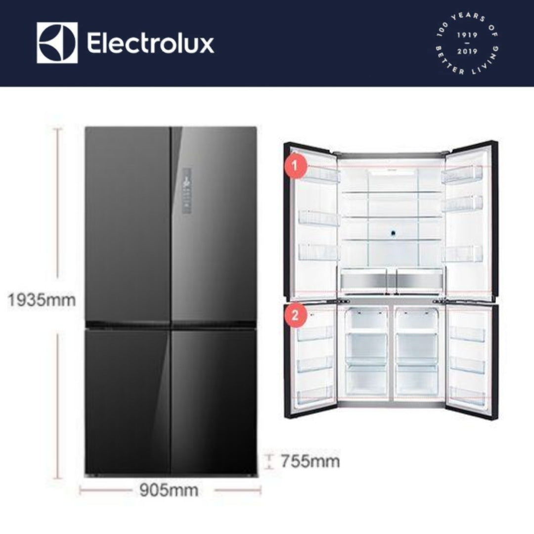 Electrolux EQE6909A-B 22.9 cu ft. No Frost Quattro French Door Inverter Refrigerator
