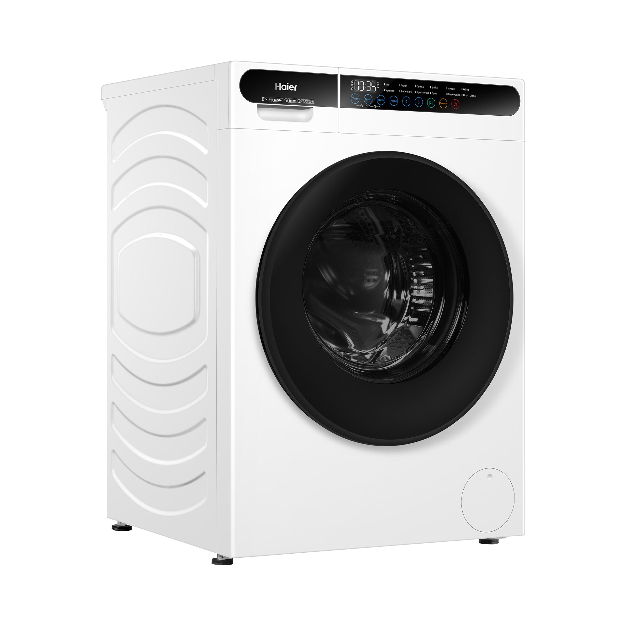 Haier HW90-BP10533W 9.0 kg One-Touch Smart Wash Front Load Inverter Washer Fully Automatic Washing Machine