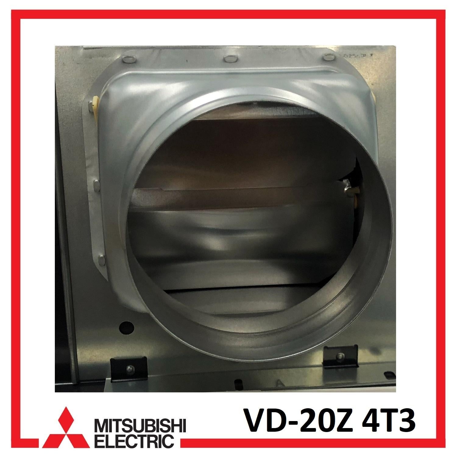 Mitsubishi VD-20Z 4T3 Ducted Exhaust Ventilation Fan with Stylish White Metal Grille[ShopBrills / Brills]
